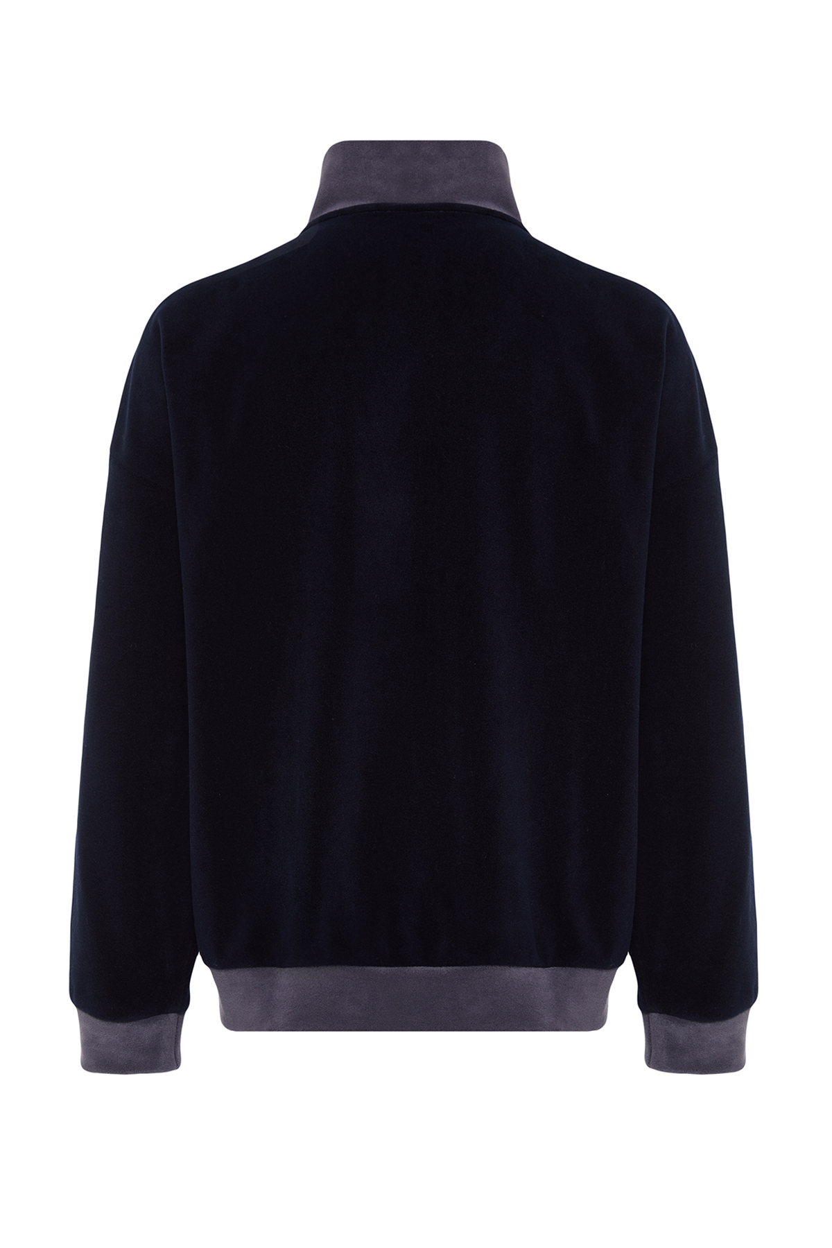  Trendyolmilla Man Lacivert Oversize/Geni? Kesim Dik Yaka Renk Blok Anti-pilling Polar Polar Sweatshirt