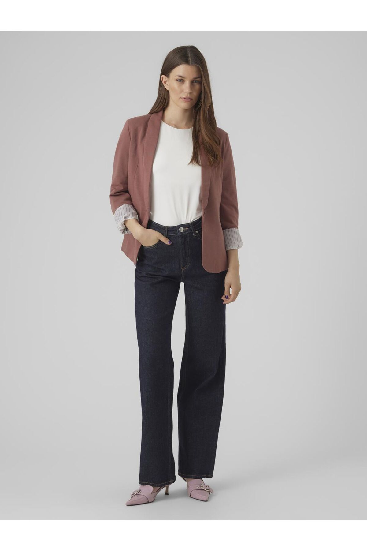 Vero Moda-Blazer VMHARUKIMO LS KLASİK JERSEY BLAZER 4