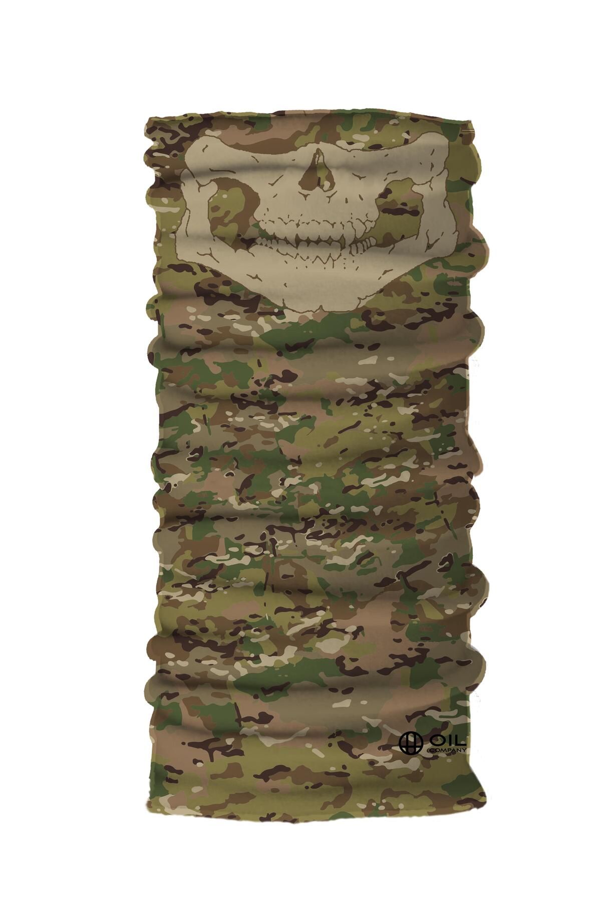 OIL COMPANY Green Militari Buff Unisex - One Size