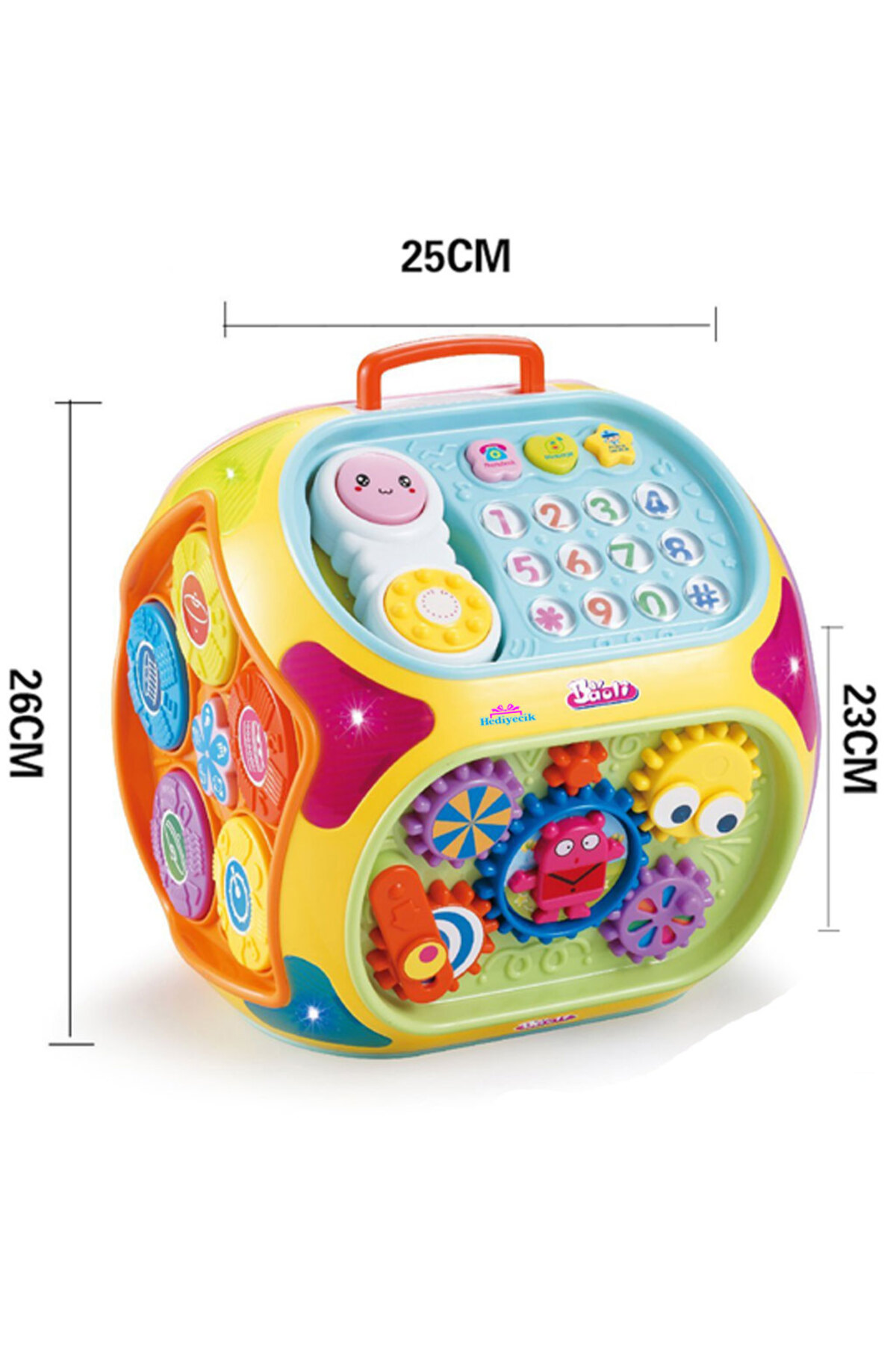 hediyecik Oyuncak Akıllı Ev 6in1 Çocuk Aktivite Merkezi Oyun Seti +18 Ay fotoğrafı 7 (önizleme)