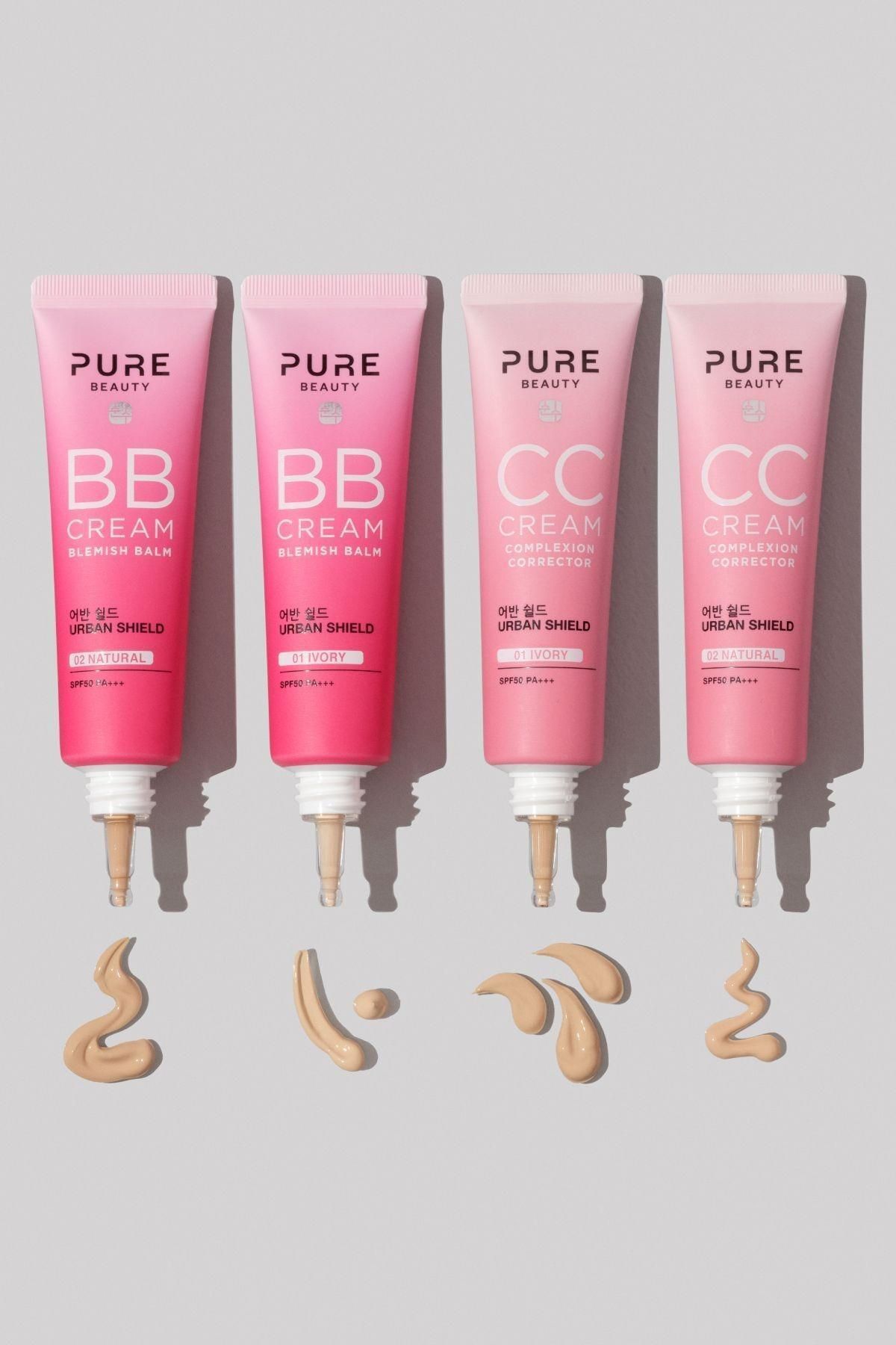 PURE BEAUTY BB Krem Spf50 Pa+++ Ivory 30 ml Ton Eşitleyici Koruyucu ...
