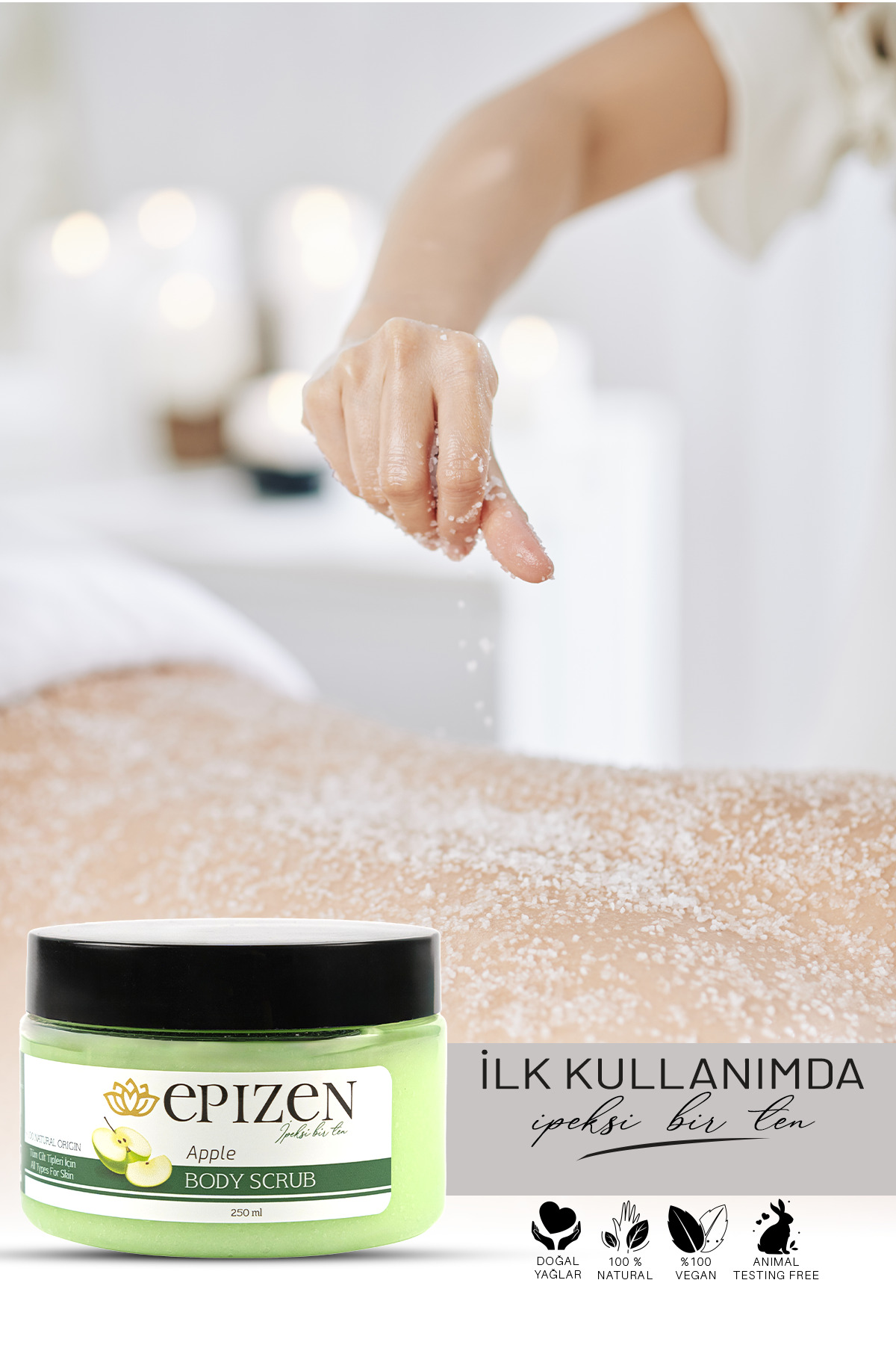 Azulen Boncuk Ağda - Vücut Peeling Bakım Seti Kabak Lifli Aloe Vera Sabun Hediyeli — 25682345 — تصویر 2 از 5