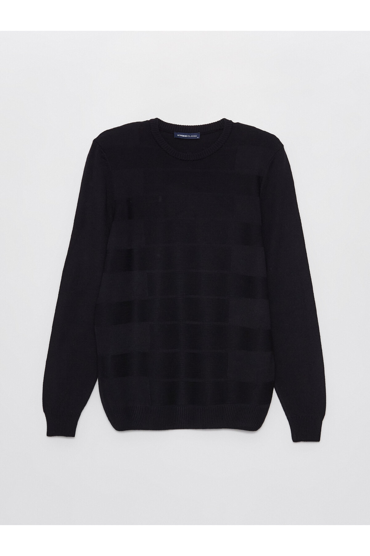 بافت و پلیور مردانه آبی سرمه ای ال سی وایکیکی | W3HD14Z8 اورجینال - تصویر 6