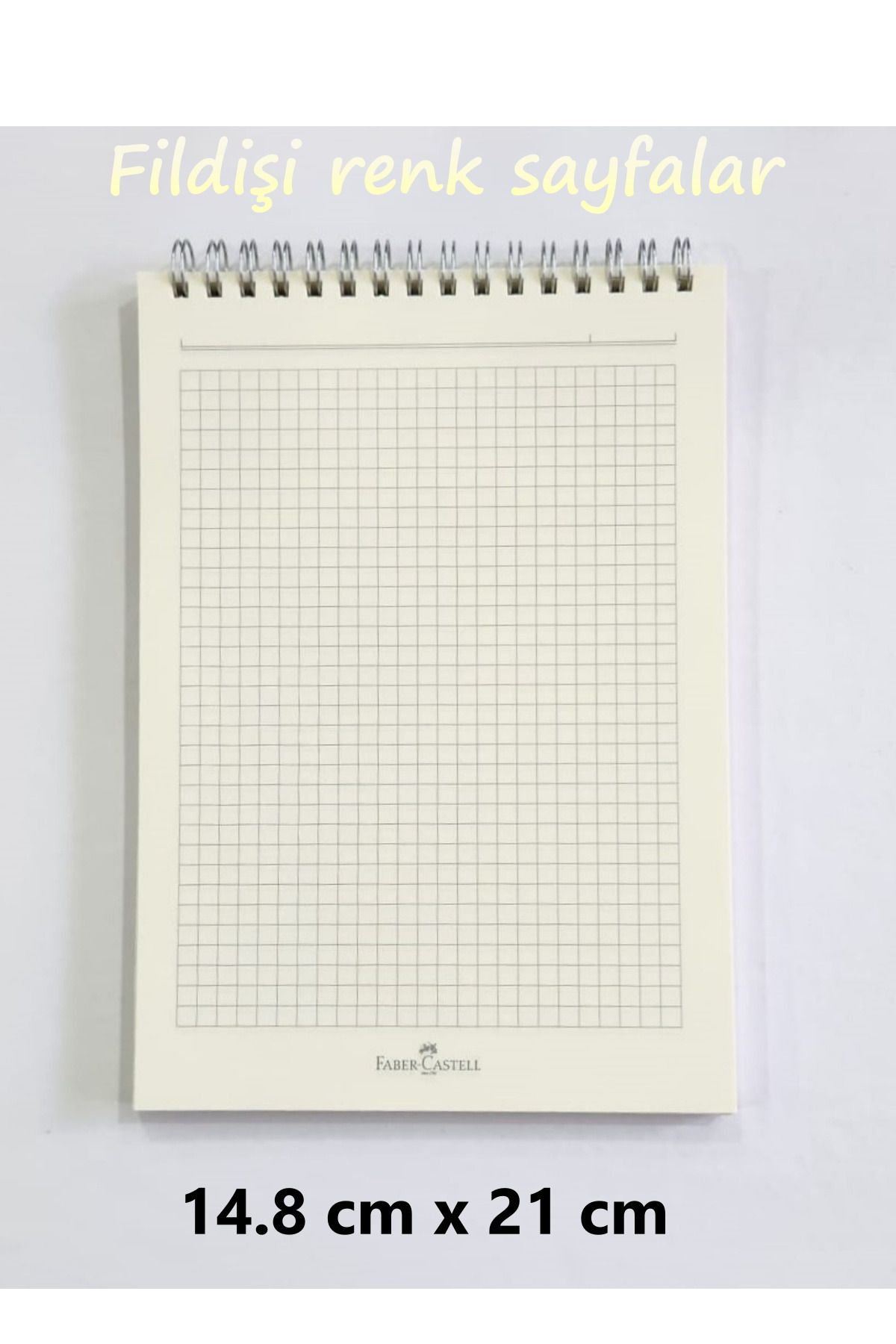 Faber Castell-A5 Size Blocknote Checked Notebook 80 pp. 3