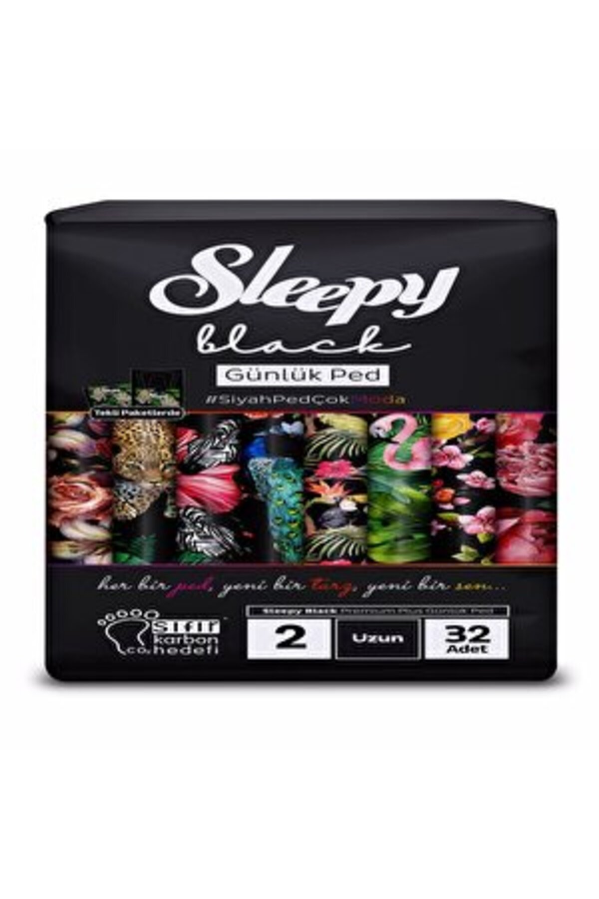 Sleepy ( 5 ADET ) Sleepy Black Günlük Süper Uzun Ped 32'li