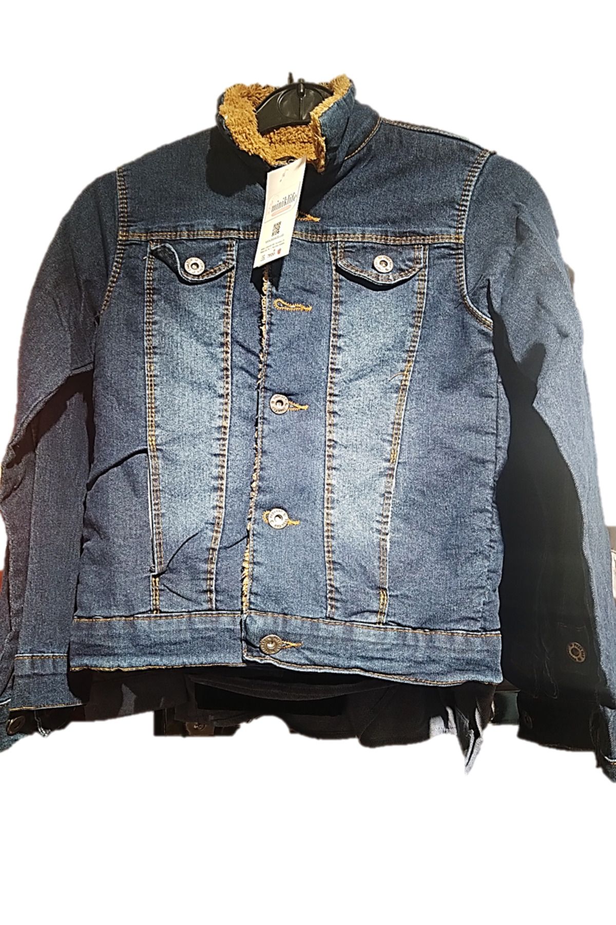 Denim jacket deals fluffy inside