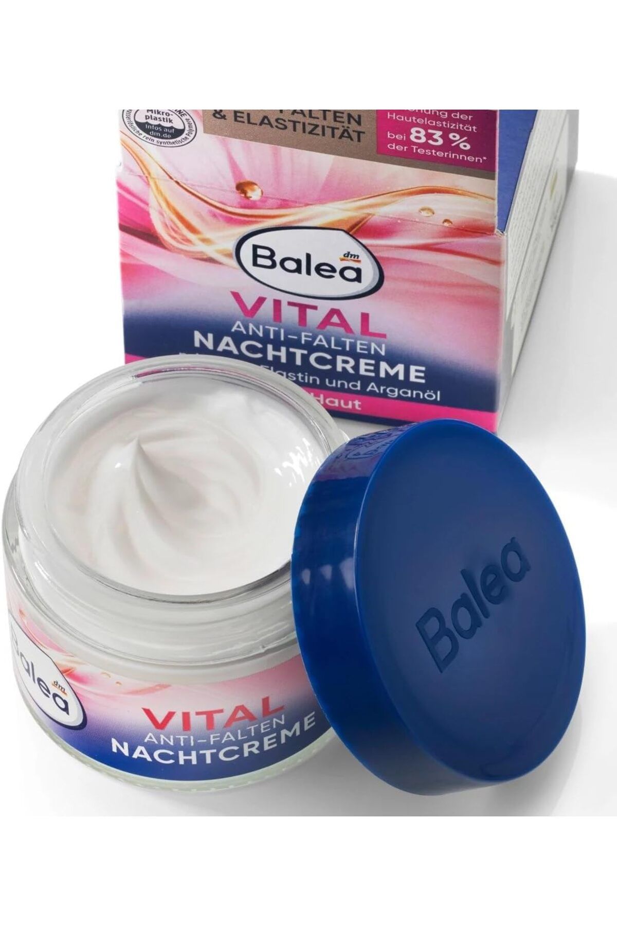 کرم شب ضد چروک 50 میلی لیتری Anti Falten Nachtcreme Vital حاوی ویتا الاستین و روغن آرگان BALEA