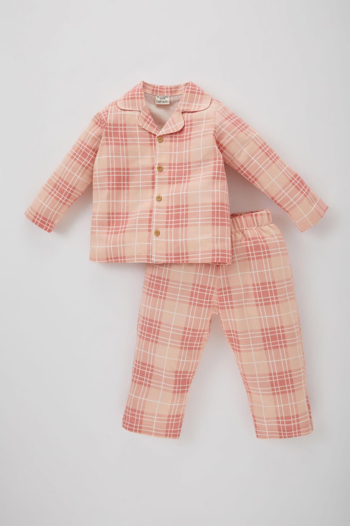 Baby girl deals plaid pajamas