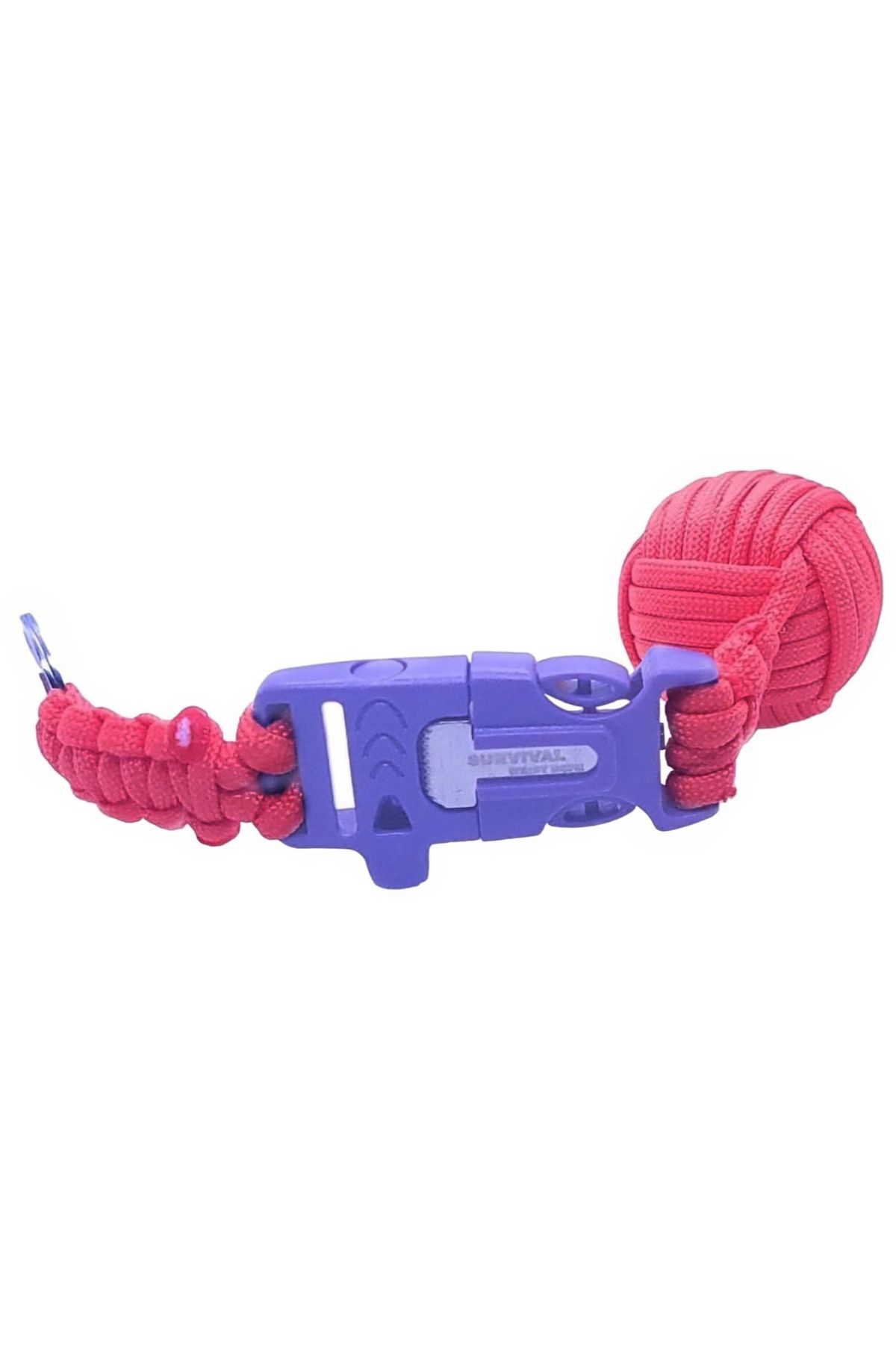 eklebunuda-Monkey fist Paracord Keychain 5