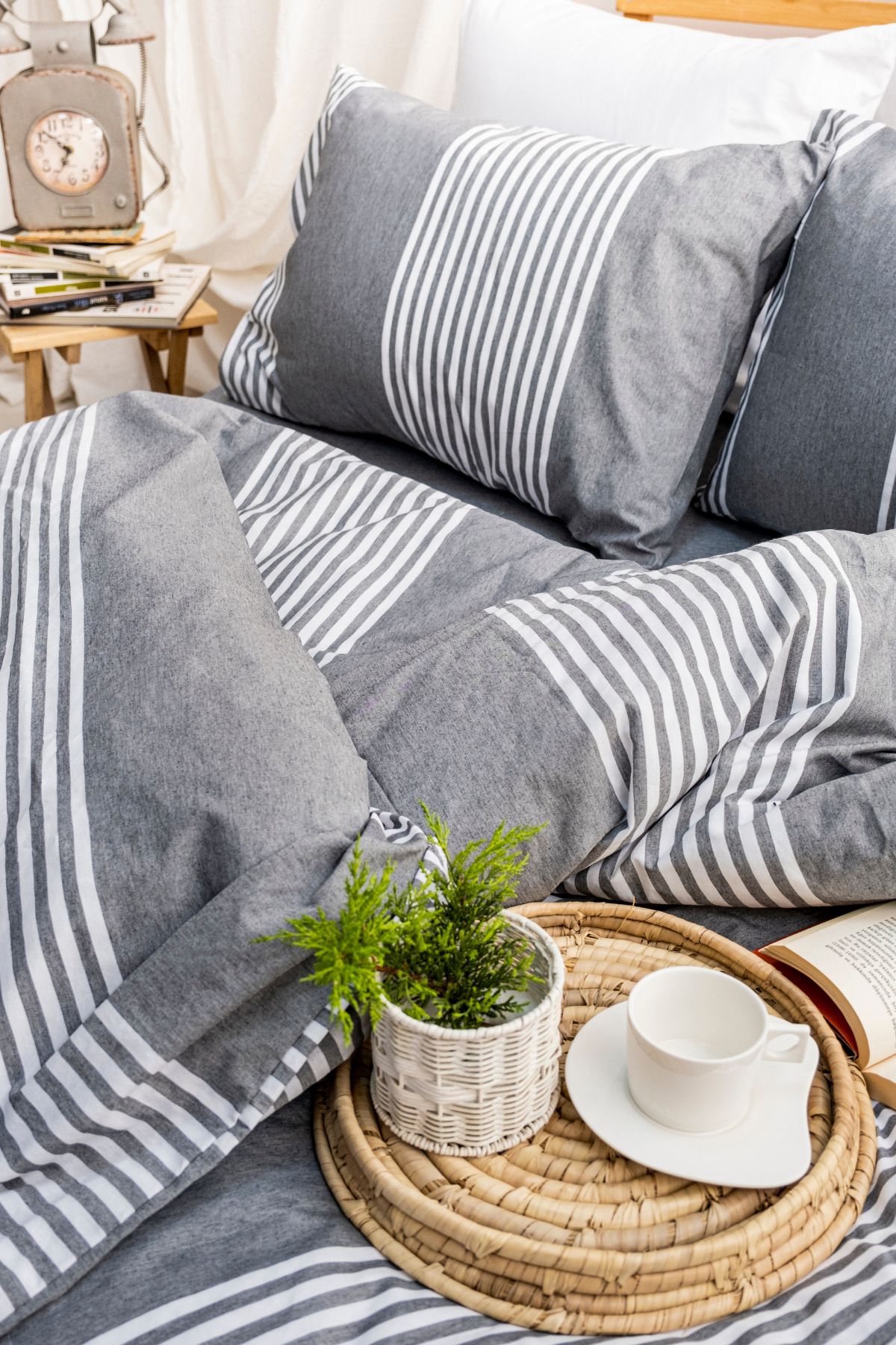 Podiumtex Double Duvet Cover Set Striped Pattern Duvet Cover