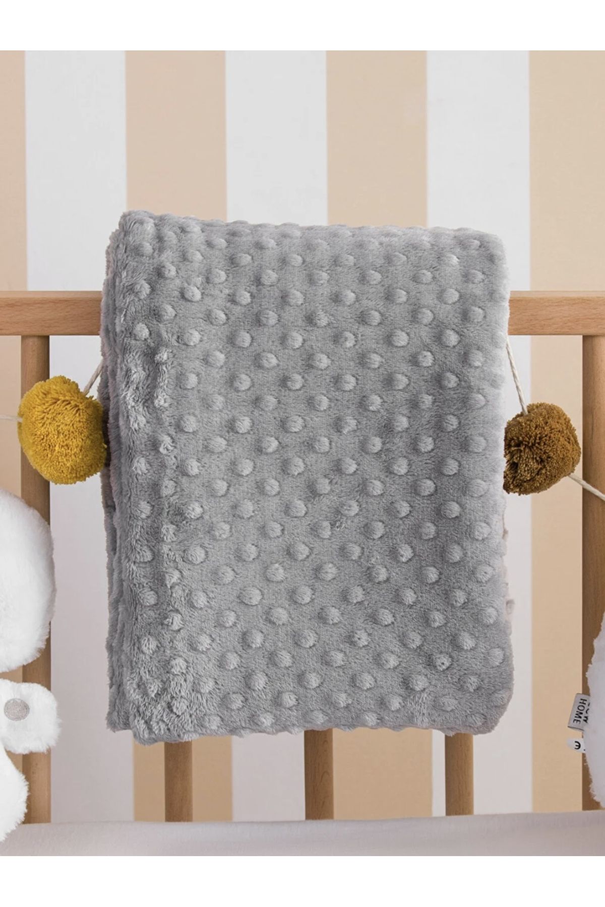 LC Waikiki Baby Kids Blanket Gray Solid color Trendyol