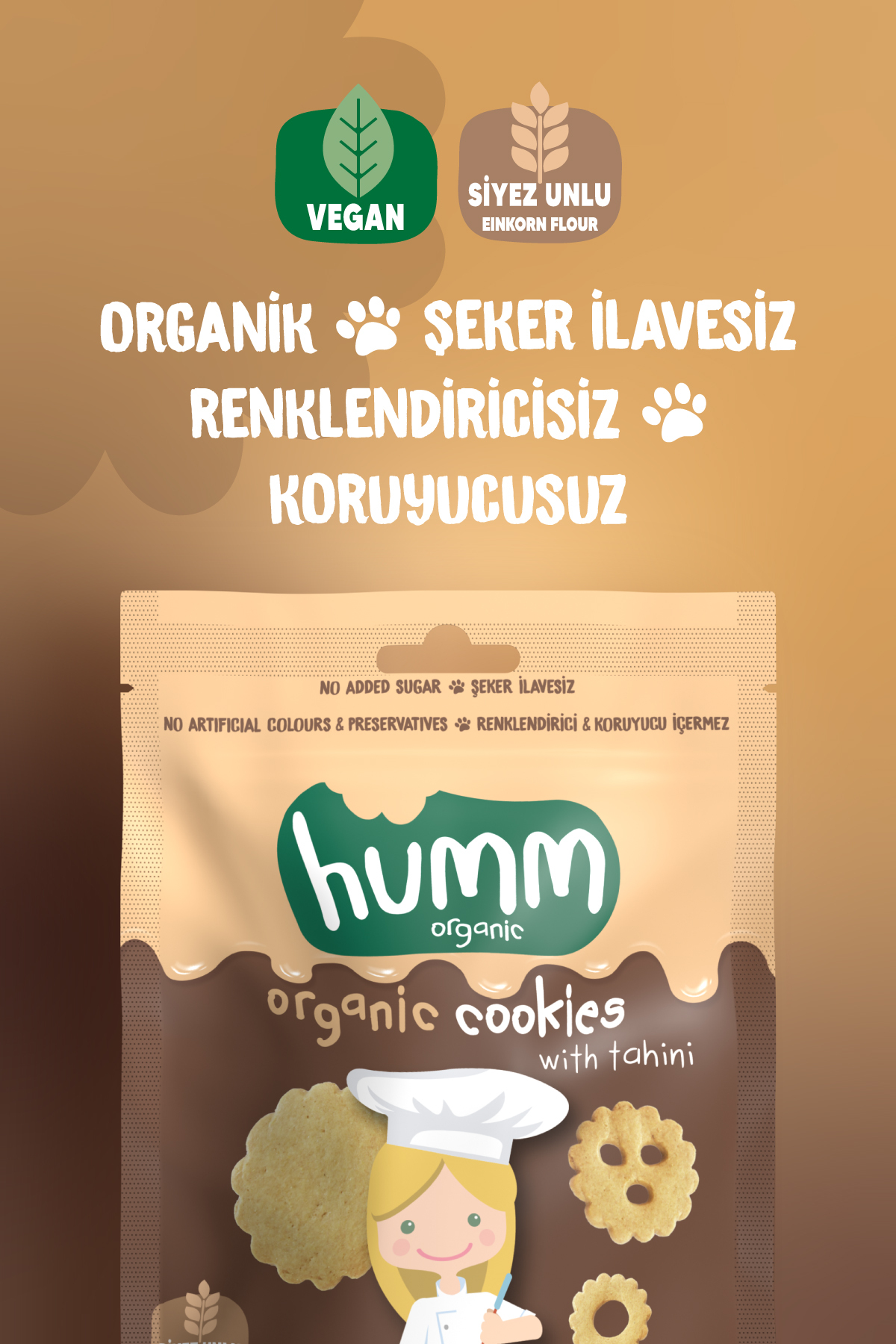 Organic Vegan Tahini and Molasses Cookies – 55g