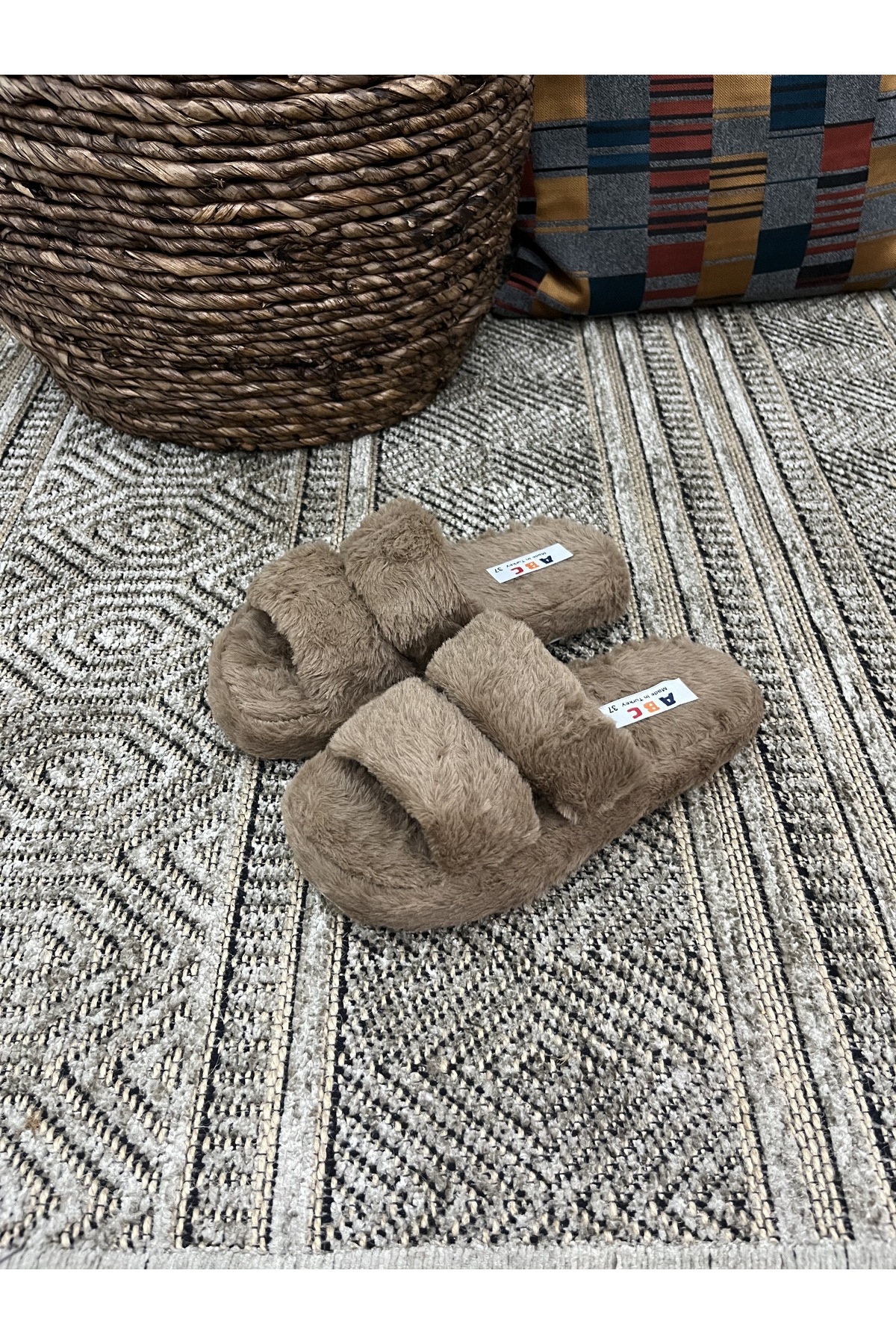 Women's Double Tape No Sound Home Slippers Plush Slippers Dowry Slippers Bundle Slippers Guest Slippers