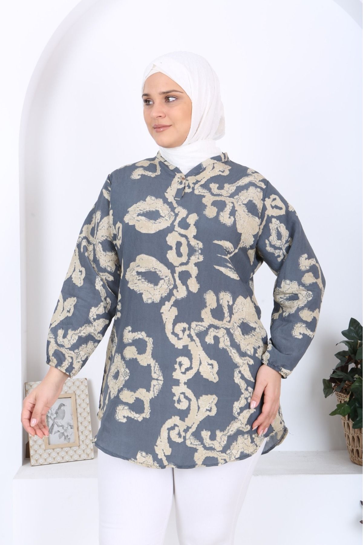 Tunikteks-Modal woven viscose soft kumas tunic 2