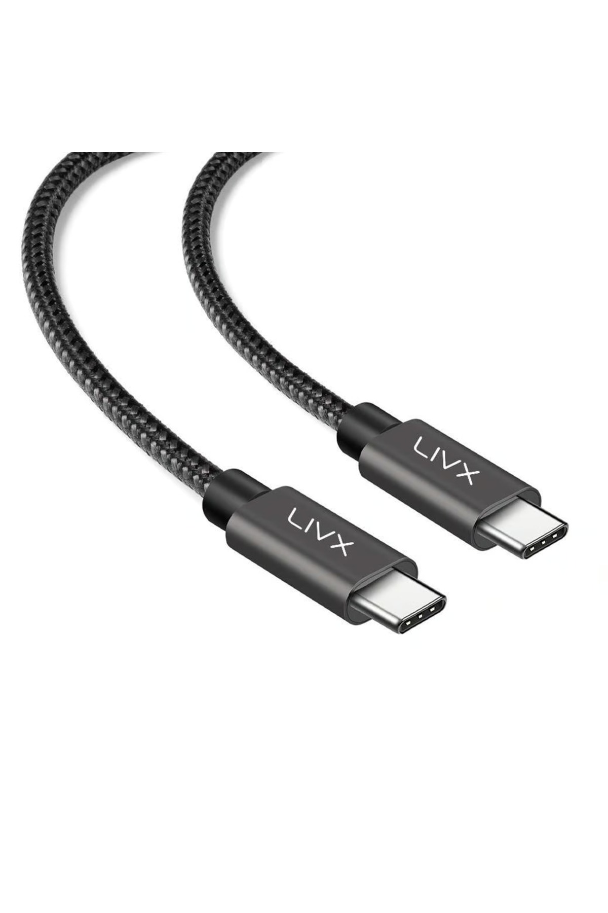 LivX Charging Cable Black USB Type C Trendyol