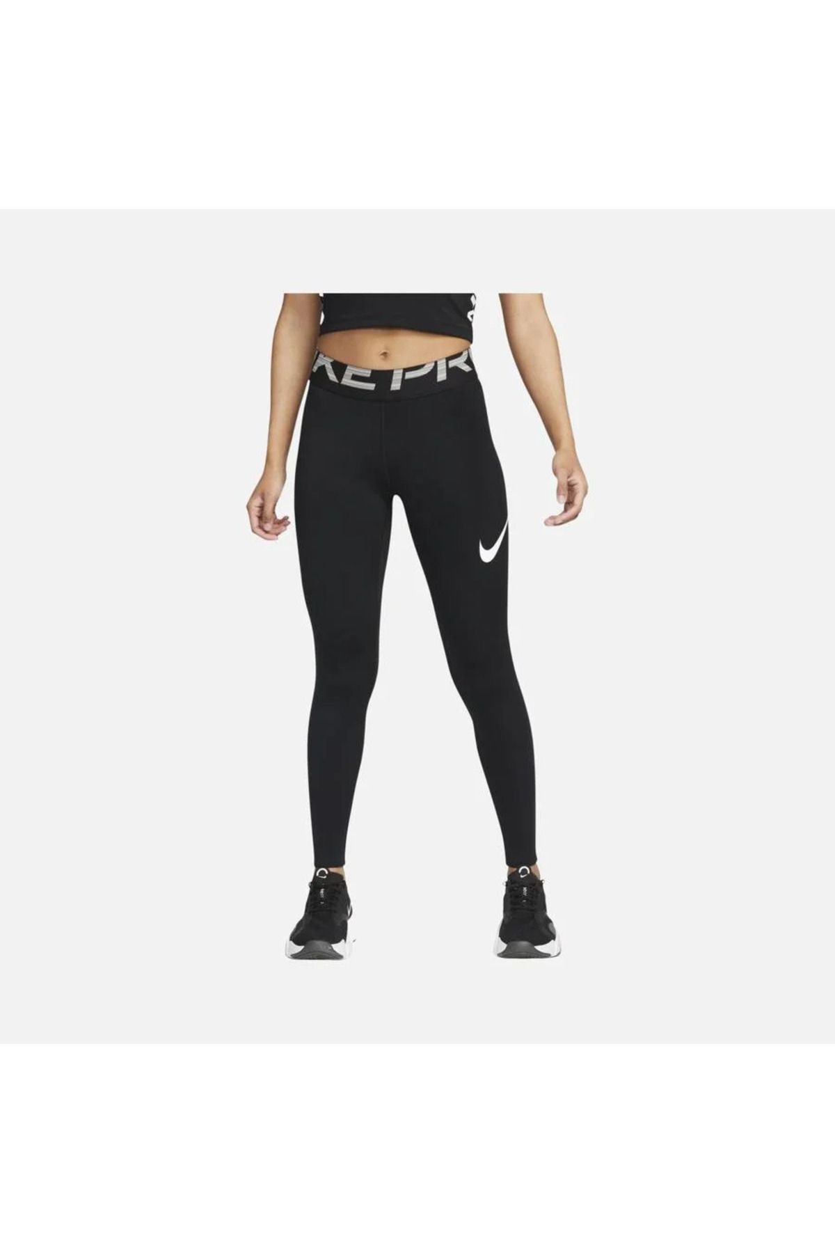 Nike Pro Training Space Dye Legging Tight Fit Black Gray Leggings - Trendyol