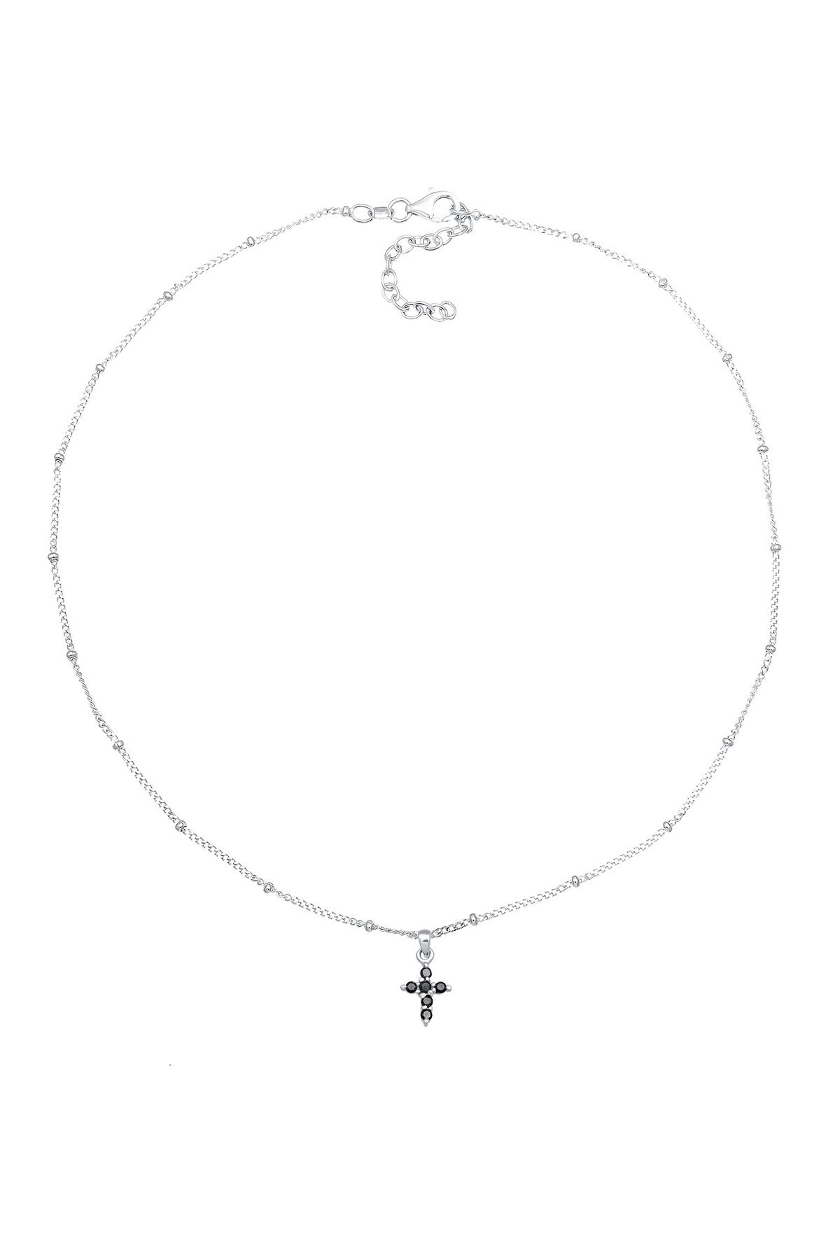 ELLI-Halskette Gerdanlık Kugelkette Kreuz Zirkonia 925 Gümüş 3