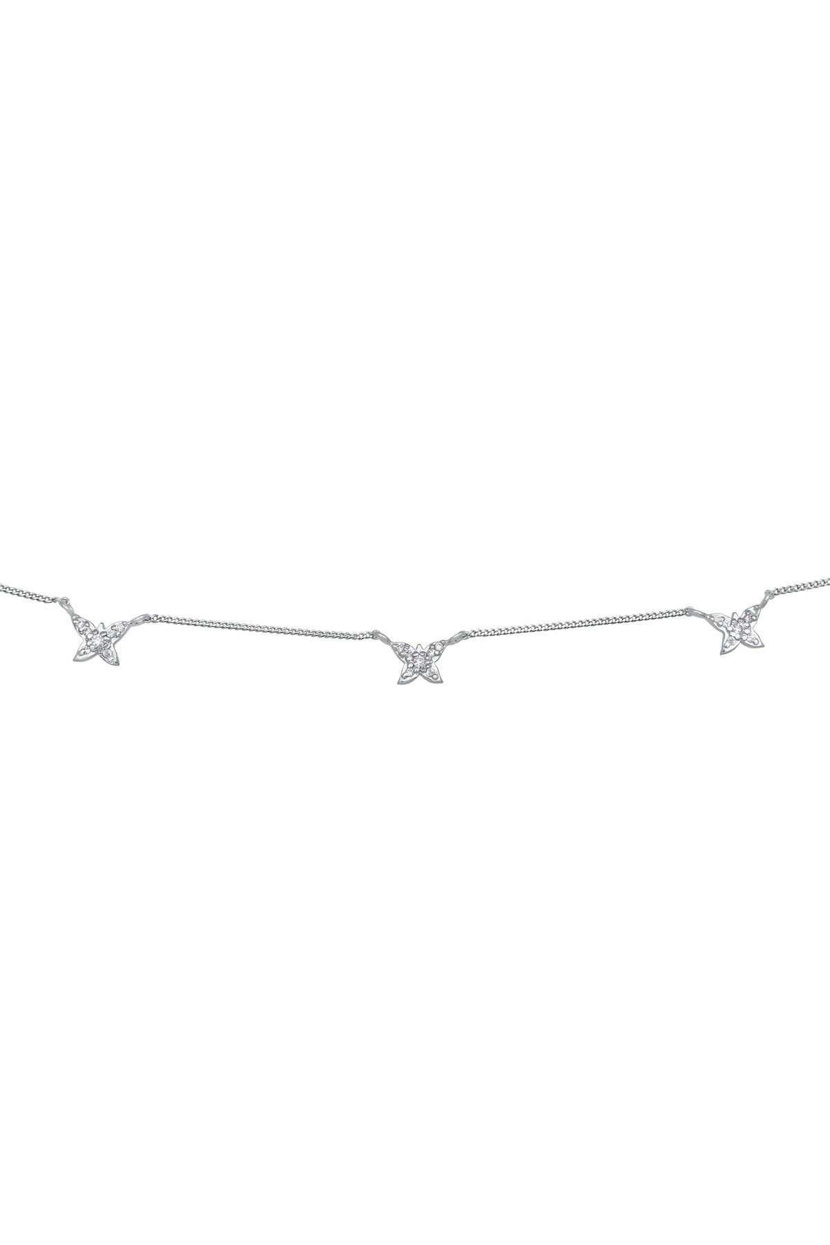 ELLI-Halskette Halskette Schmetterling Zirkonia Verspielt 925 Silber 2