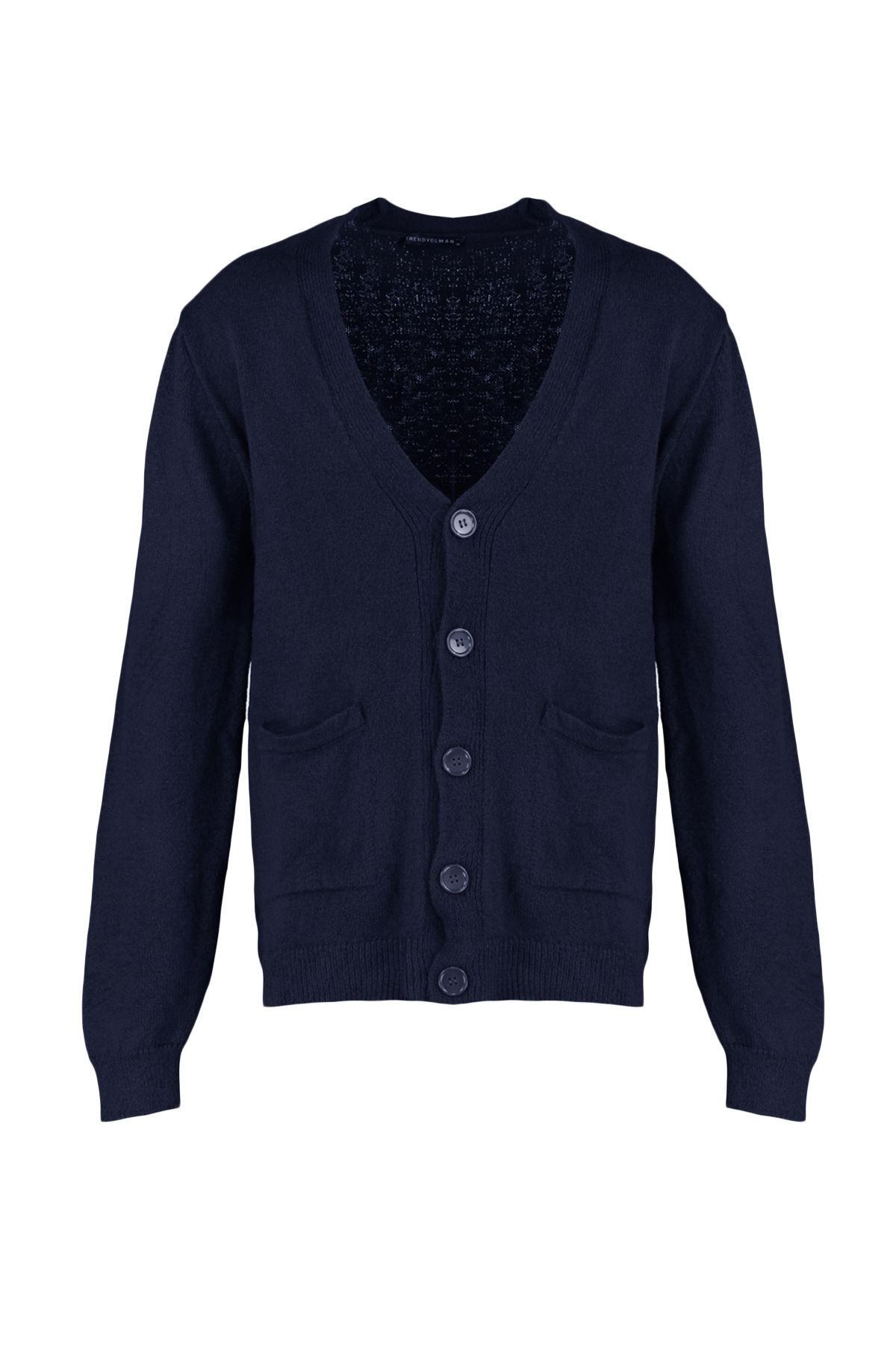 Trendyol Collection Cardigan Dark blue Regular fit Trendyol