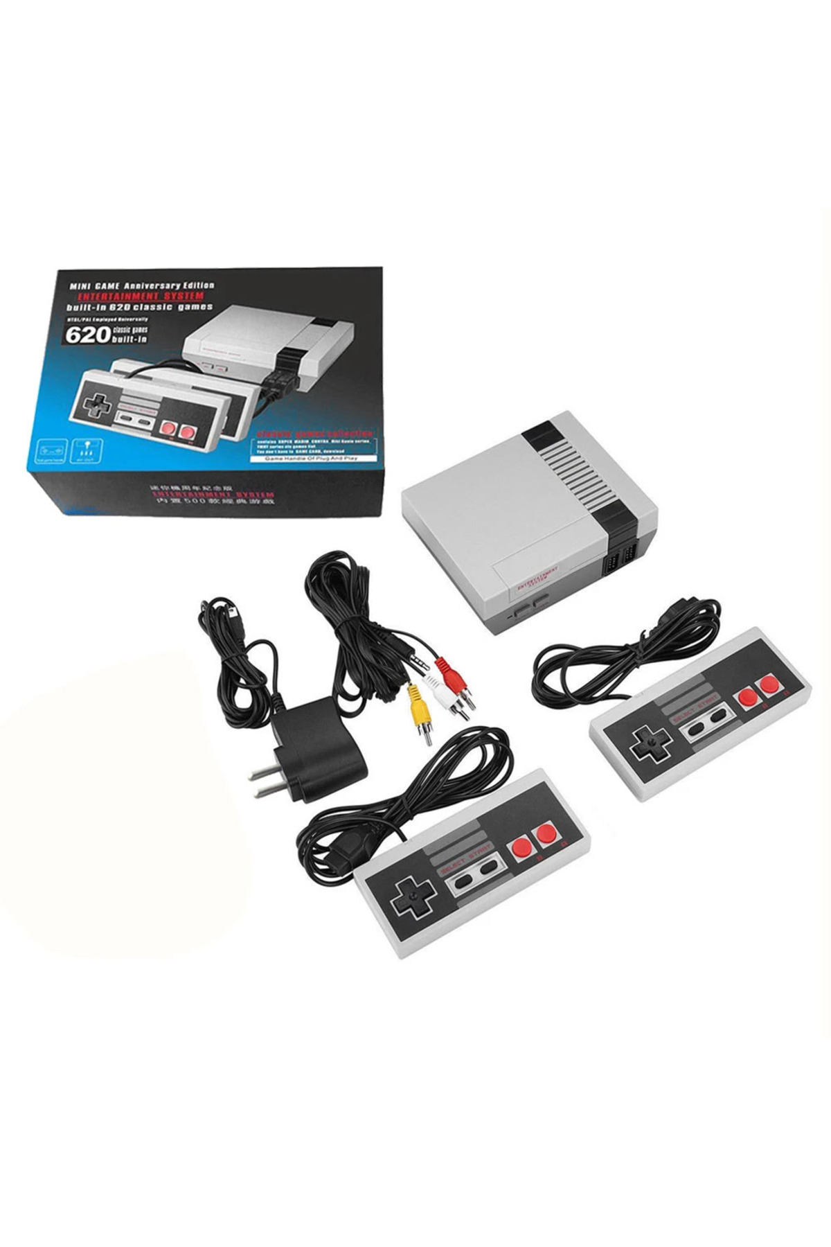 Retro Mini TV 8 Bit 620 Oyunlu Klasik Oyun Konsolu 6