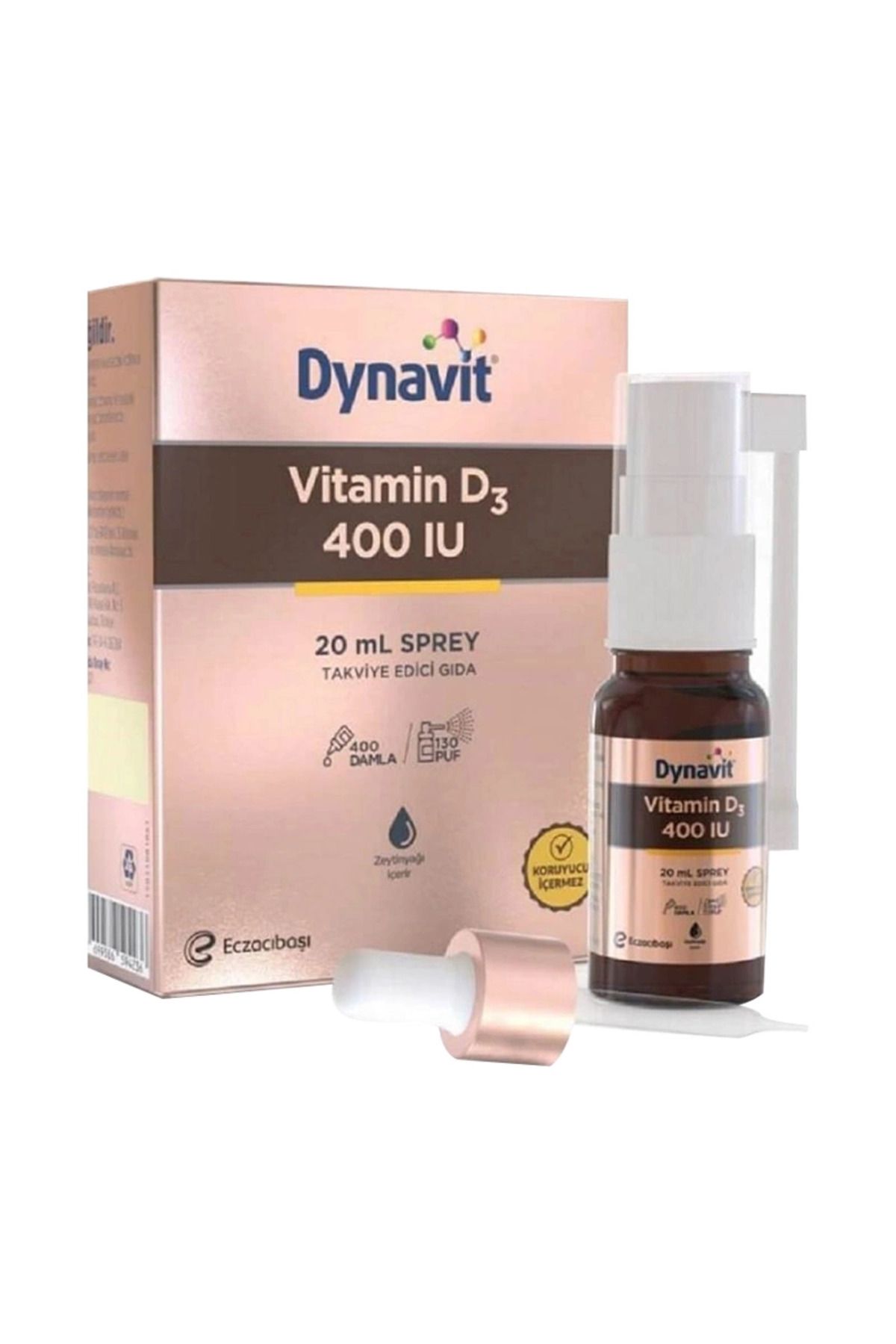 Dynavit Vitamin D3 400 IU Takviye Edici Gıda Sprey 20 ml