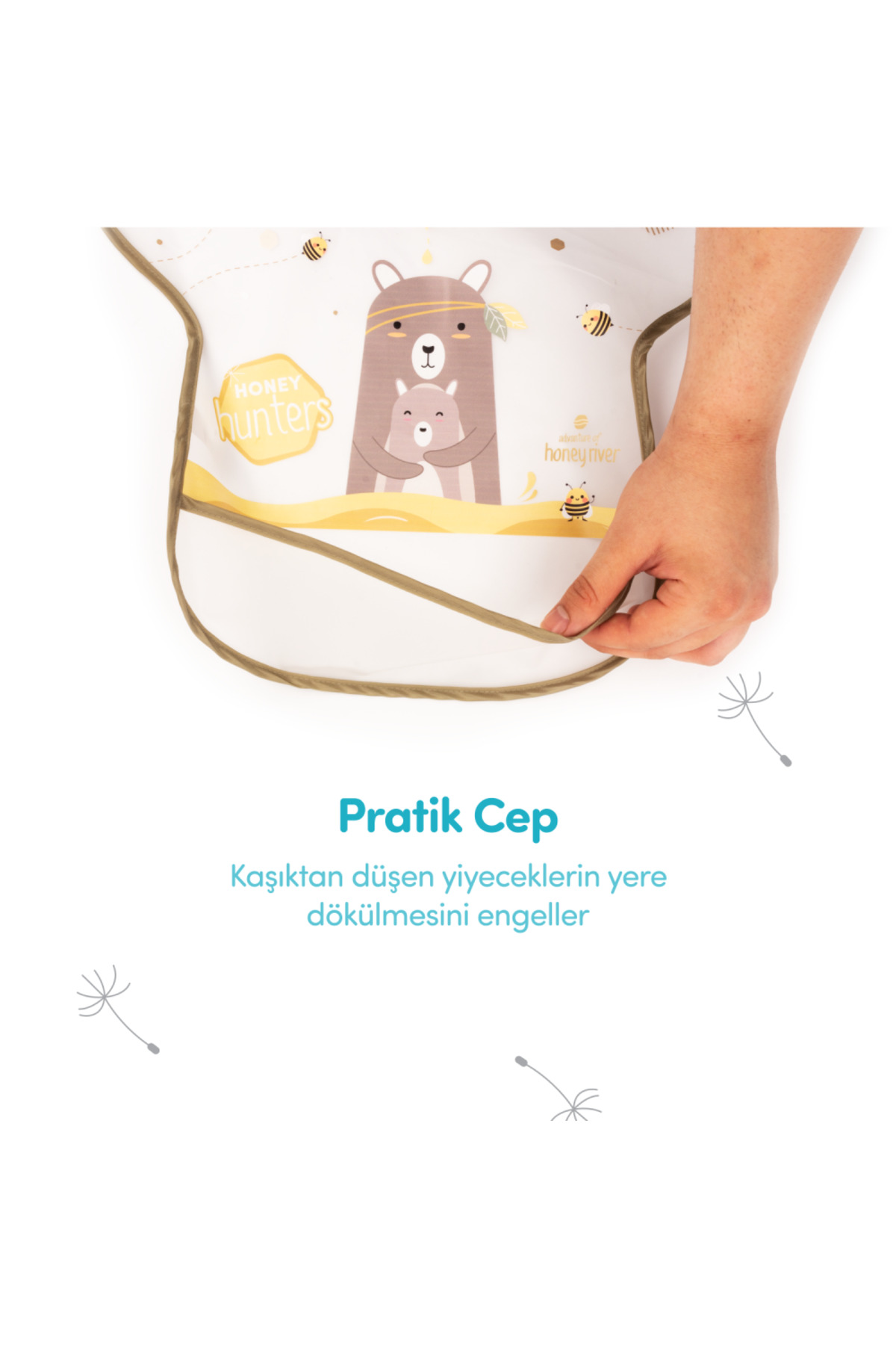 Sevi Bebe Büyük Cepli Eva Önlük Ayıcık fotoğrafı 6 (önizleme)