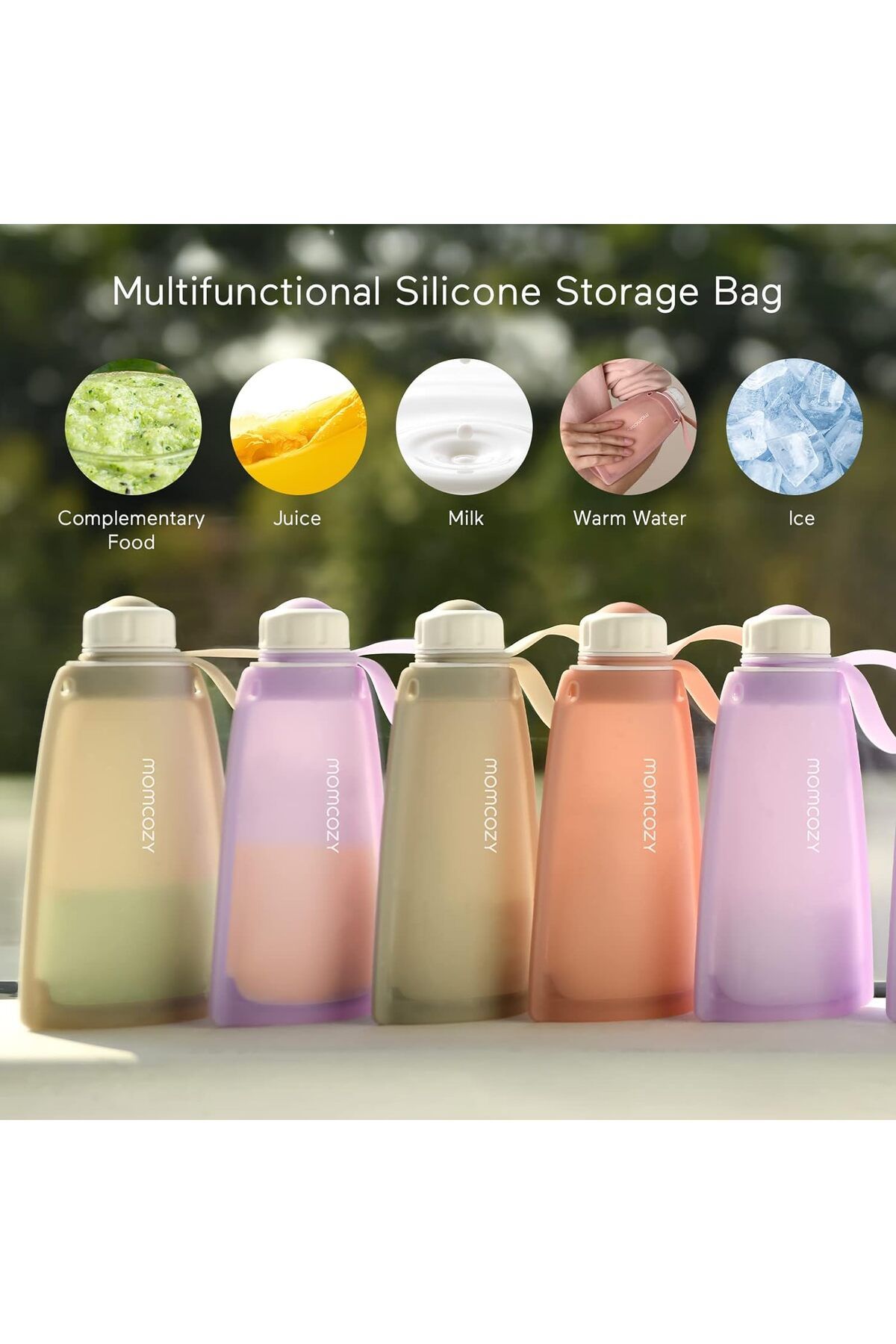 Momcozy-Silicone Breast Milk Storage Bags, Reusable for Breastfeeding 6