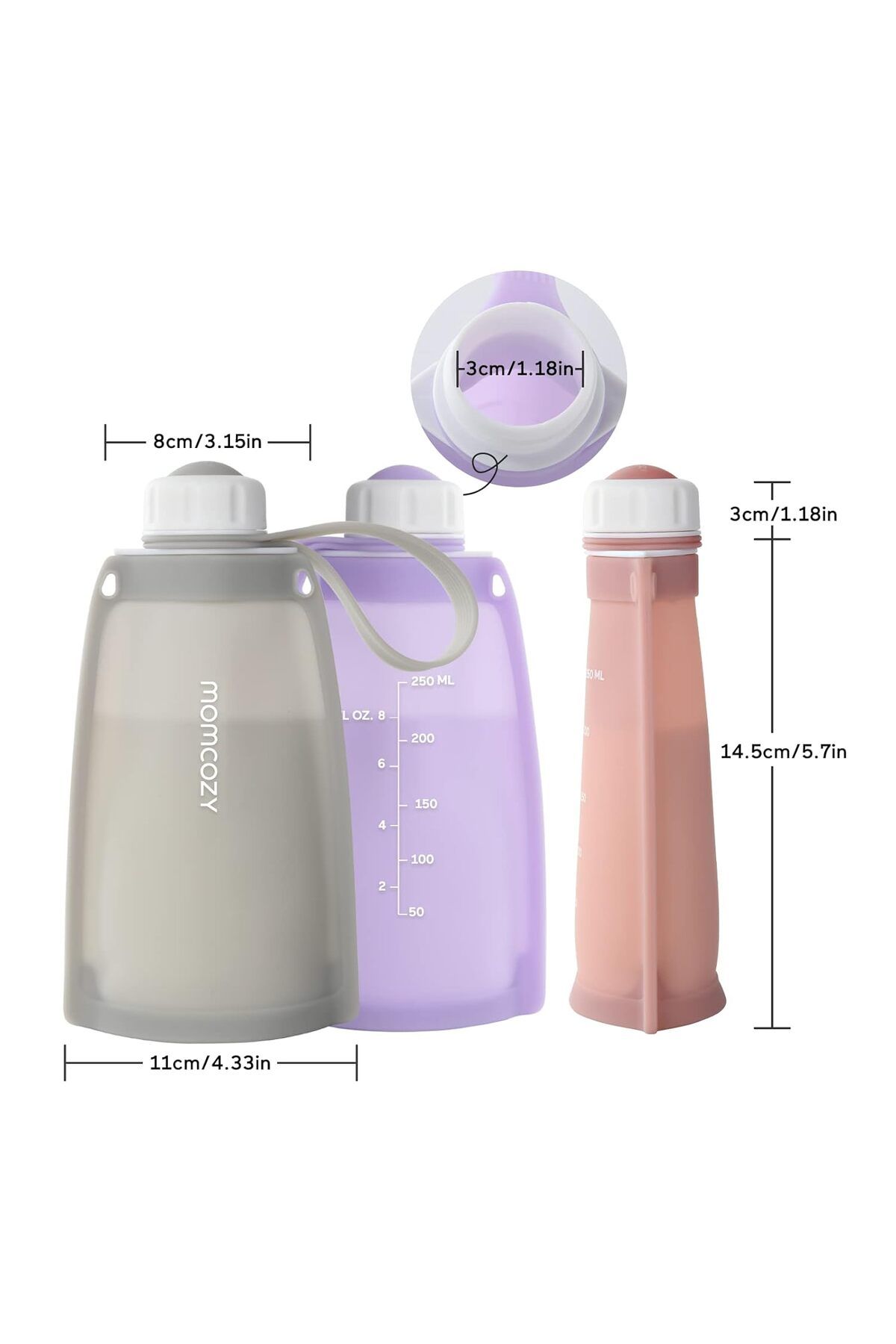 Momcozy-Silicone Breast Milk Storage Bags, Reusable for Breastfeeding 8