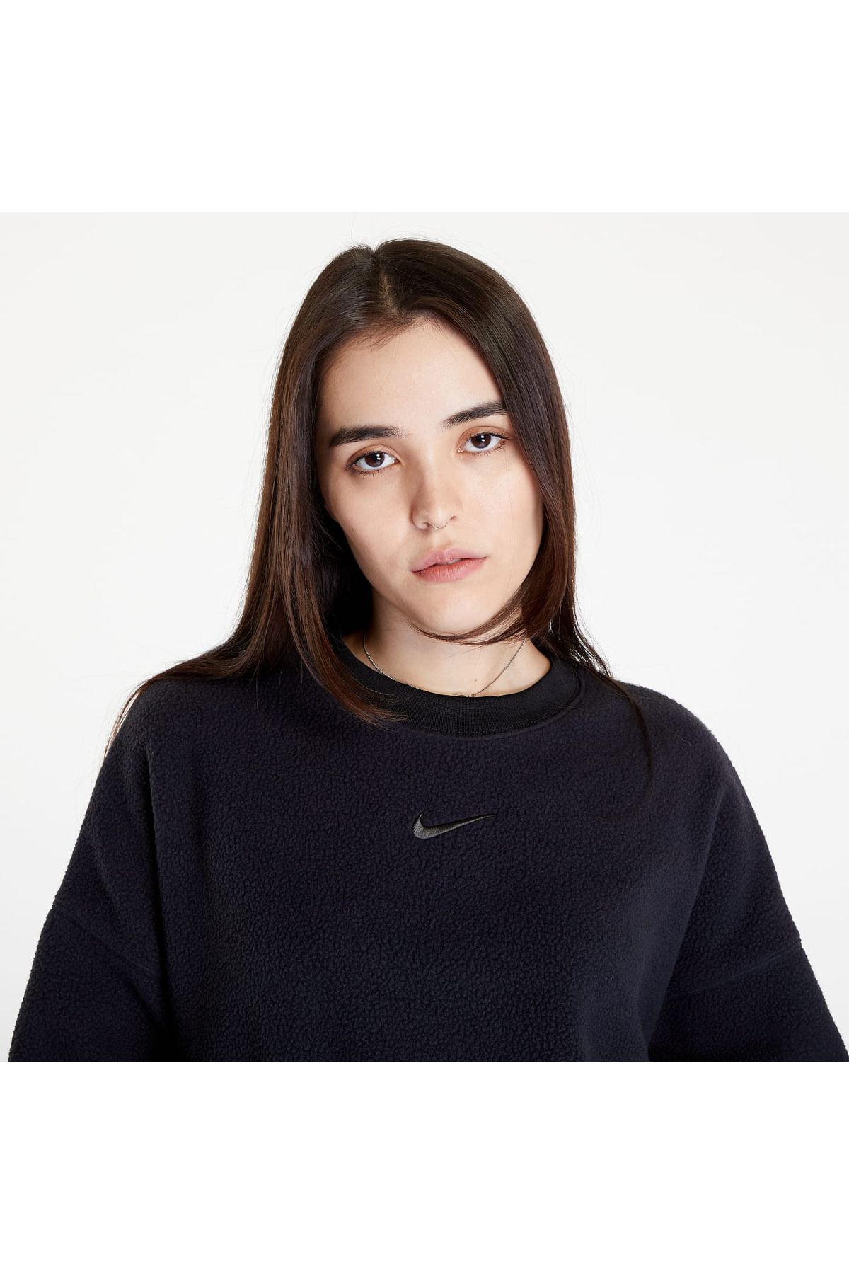 Nike Sportswear Plush Mod Cropped Crew Neck Women s Sweatshirt Trendyol