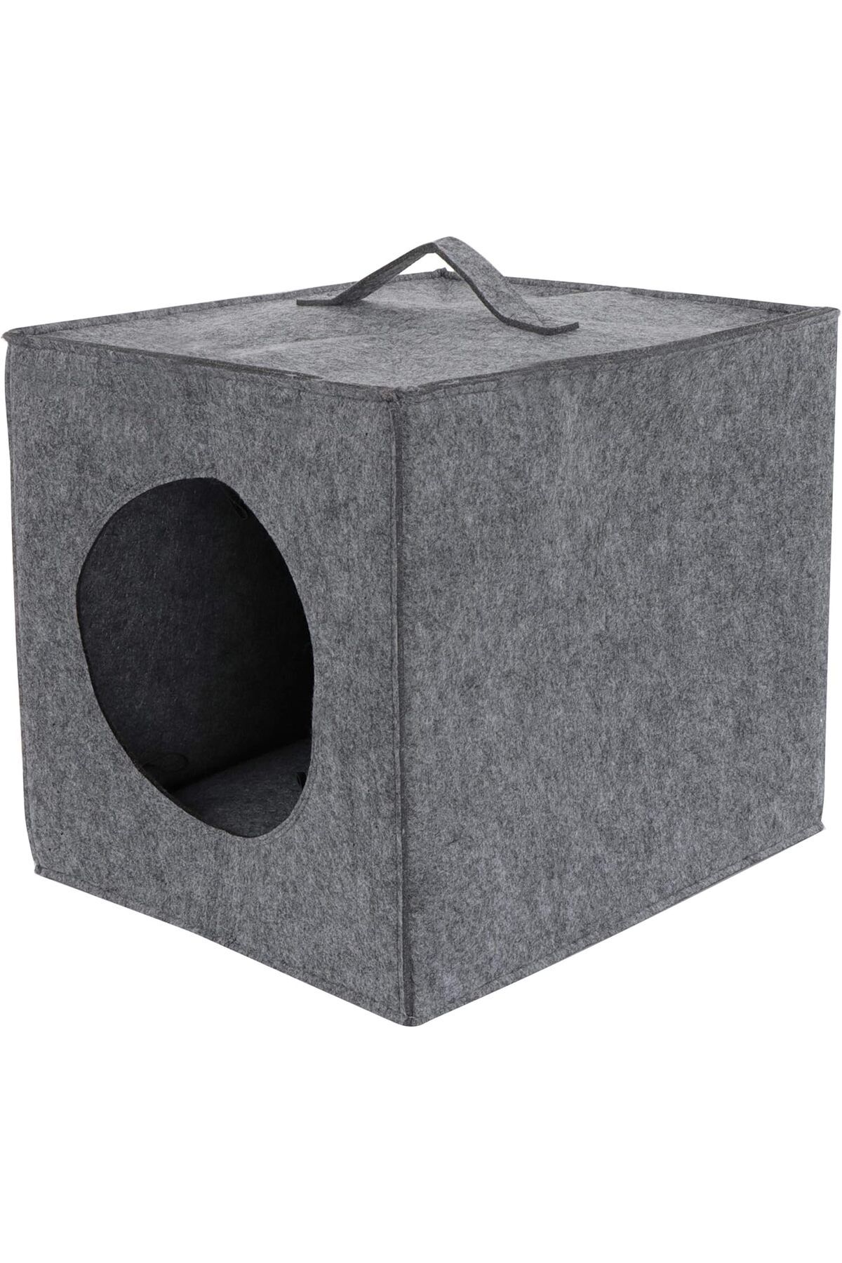 puffiber-Felt Shaped Cube for Cat, Bed and Hideouts - Closed Bed Box 2
