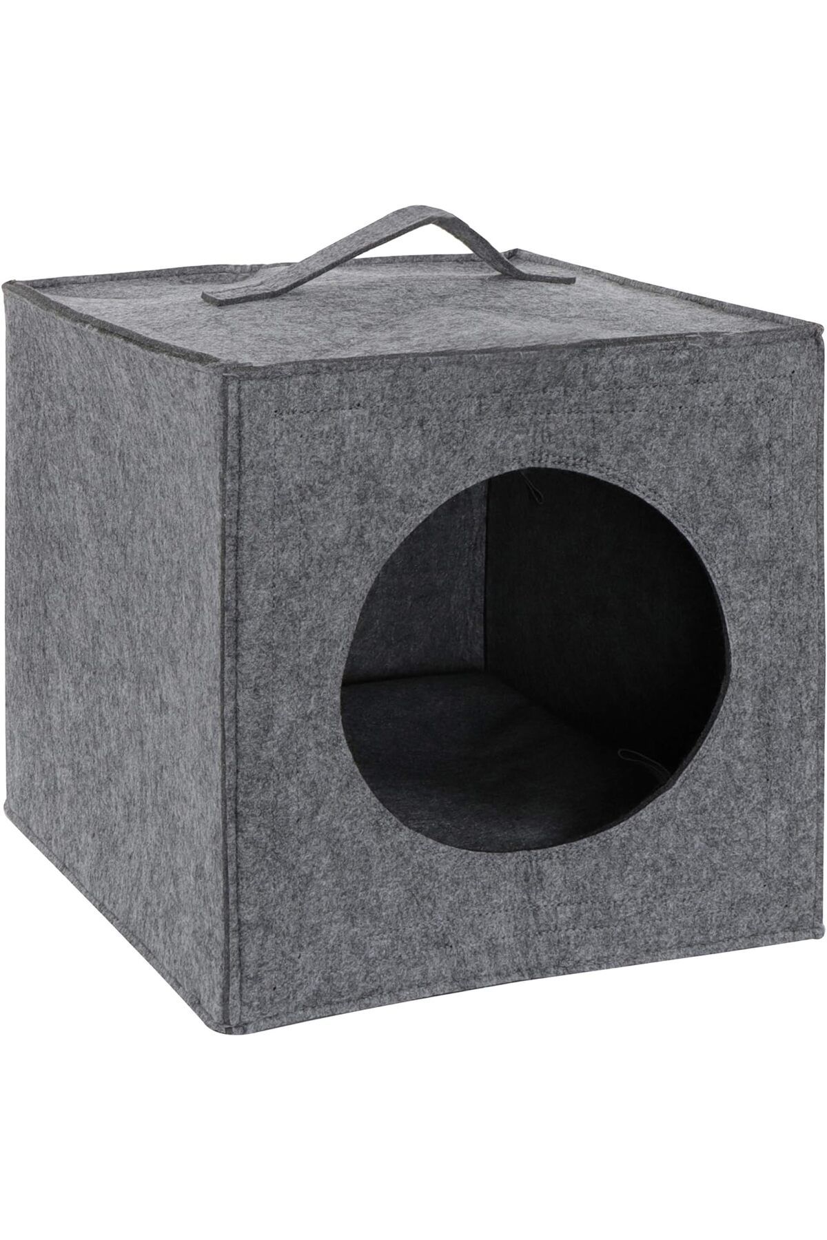 puffiber-Felt Shaped Cube for Cat, Bed and Hideouts - Closed Bed Box 3
