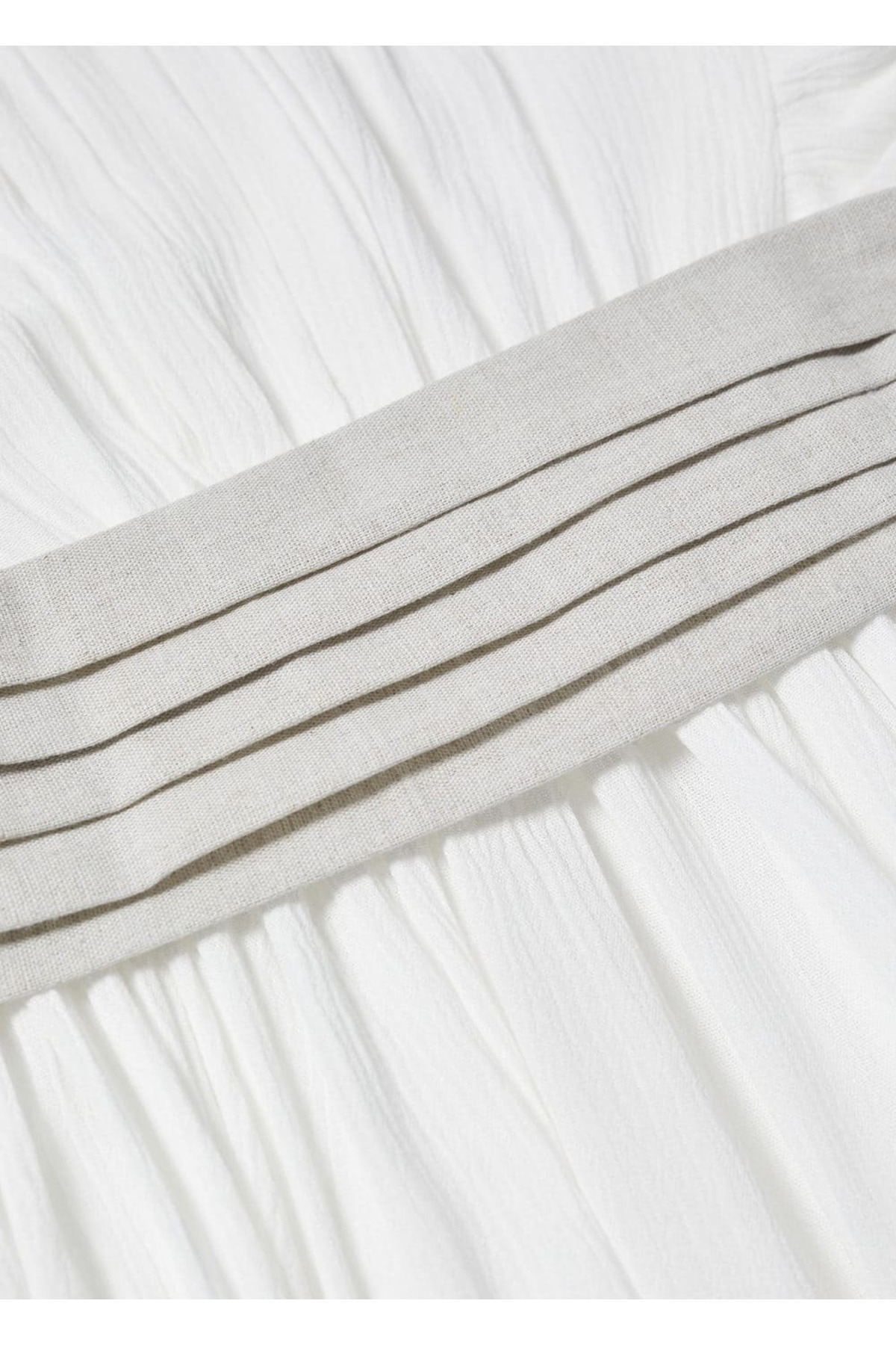 لباس مجلسی دخترانه سفید منگوMANGO Kids | 47014394 اورجینال - تصویر 7