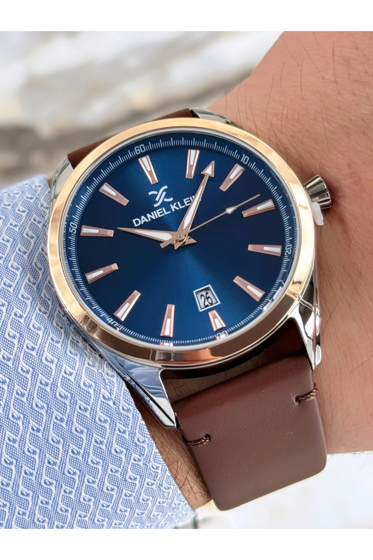 Daniel klein 2025 leather watches