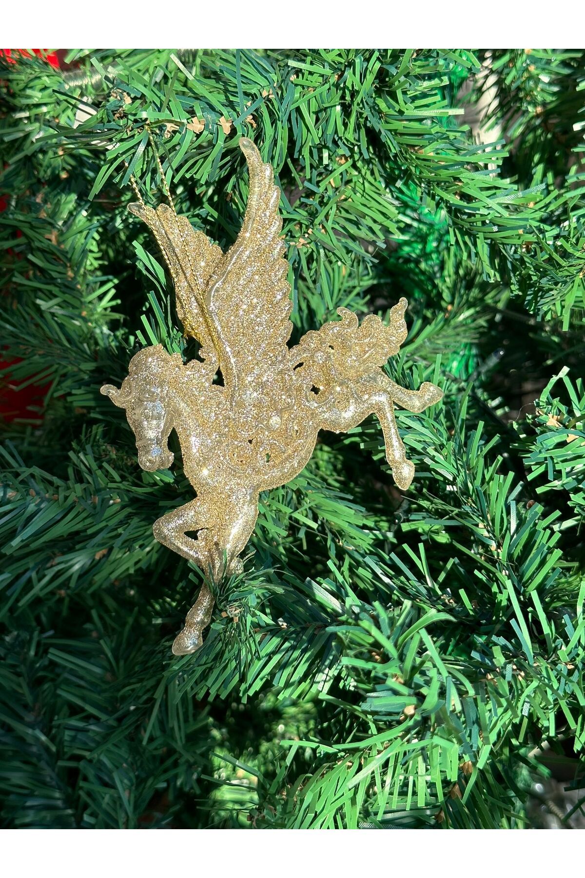 Gold colored christmas ornaments clearance
