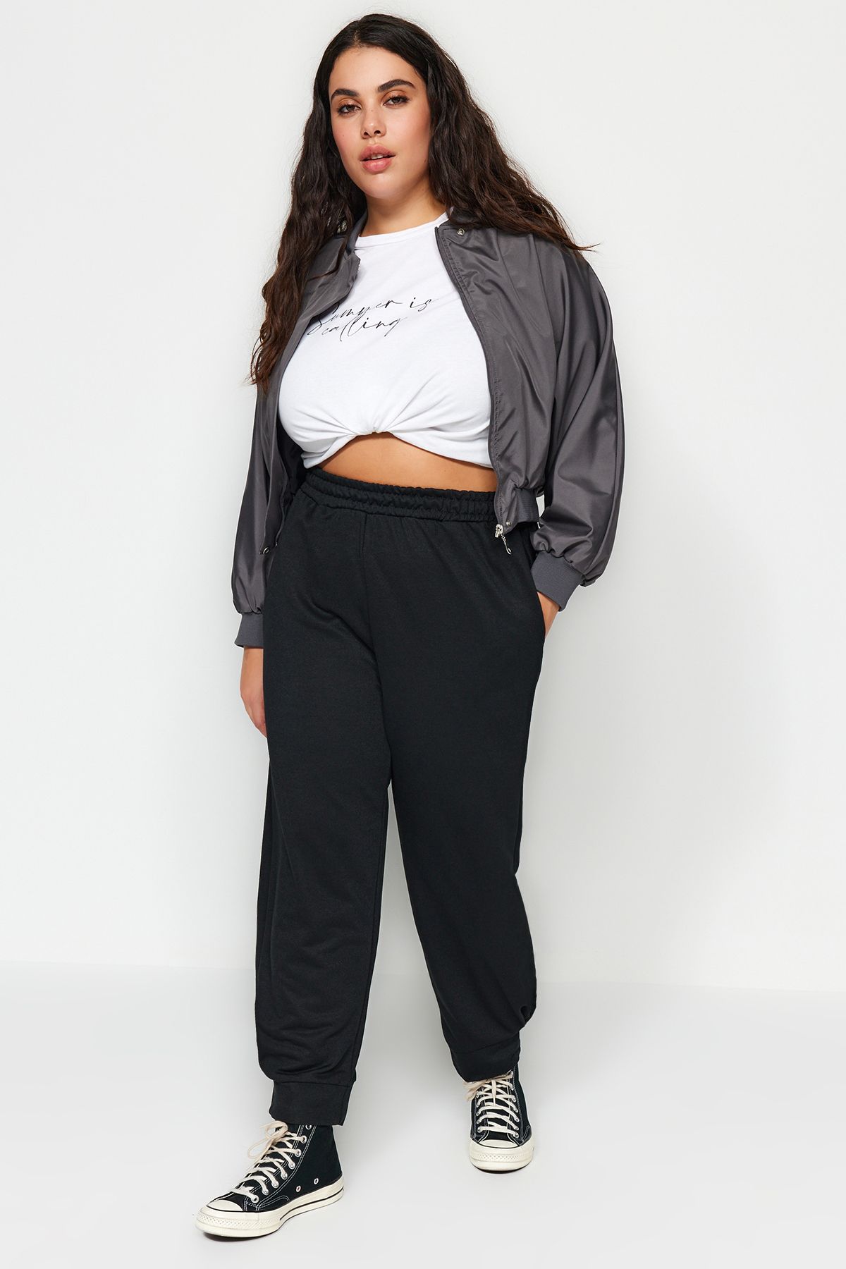 Plus size cropped sweatpants store