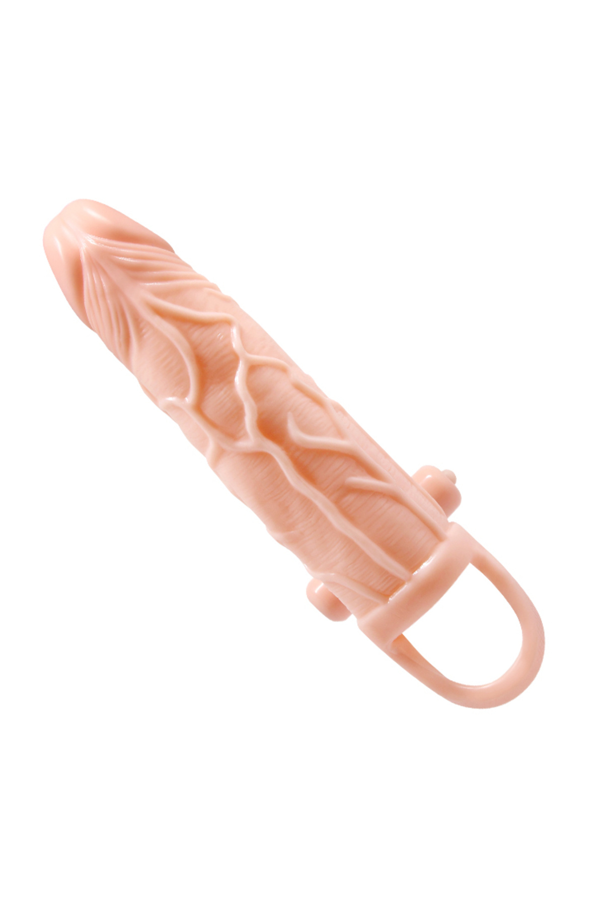 5 Cm Dolgulu 10 Hız Titreşimli Süper Realistik Penis Kılıfı 4