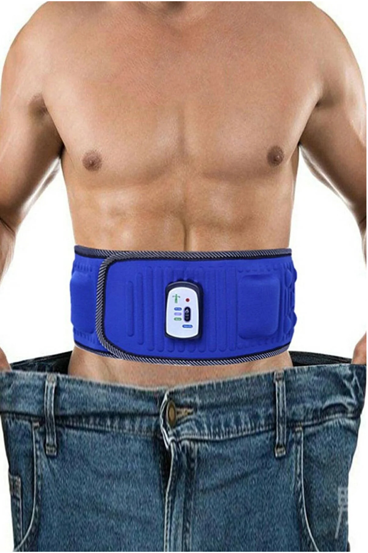 Genel Markalar 5 Motorlu 7 Programlı Titreşimli Masaj Kemeri Göbek Eritme Aleti kemer