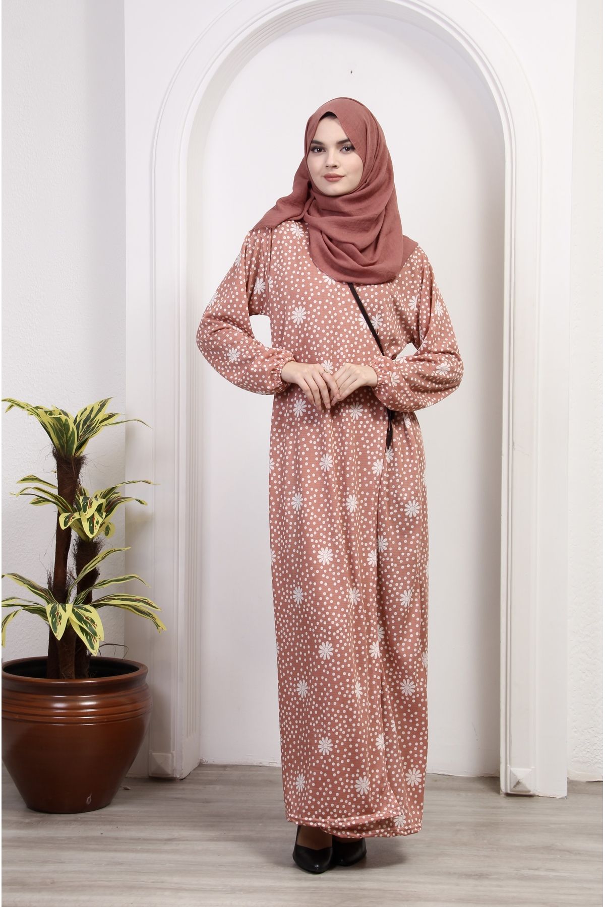 Kutay Collection Women s Cotton Prayer Dress Trendyol