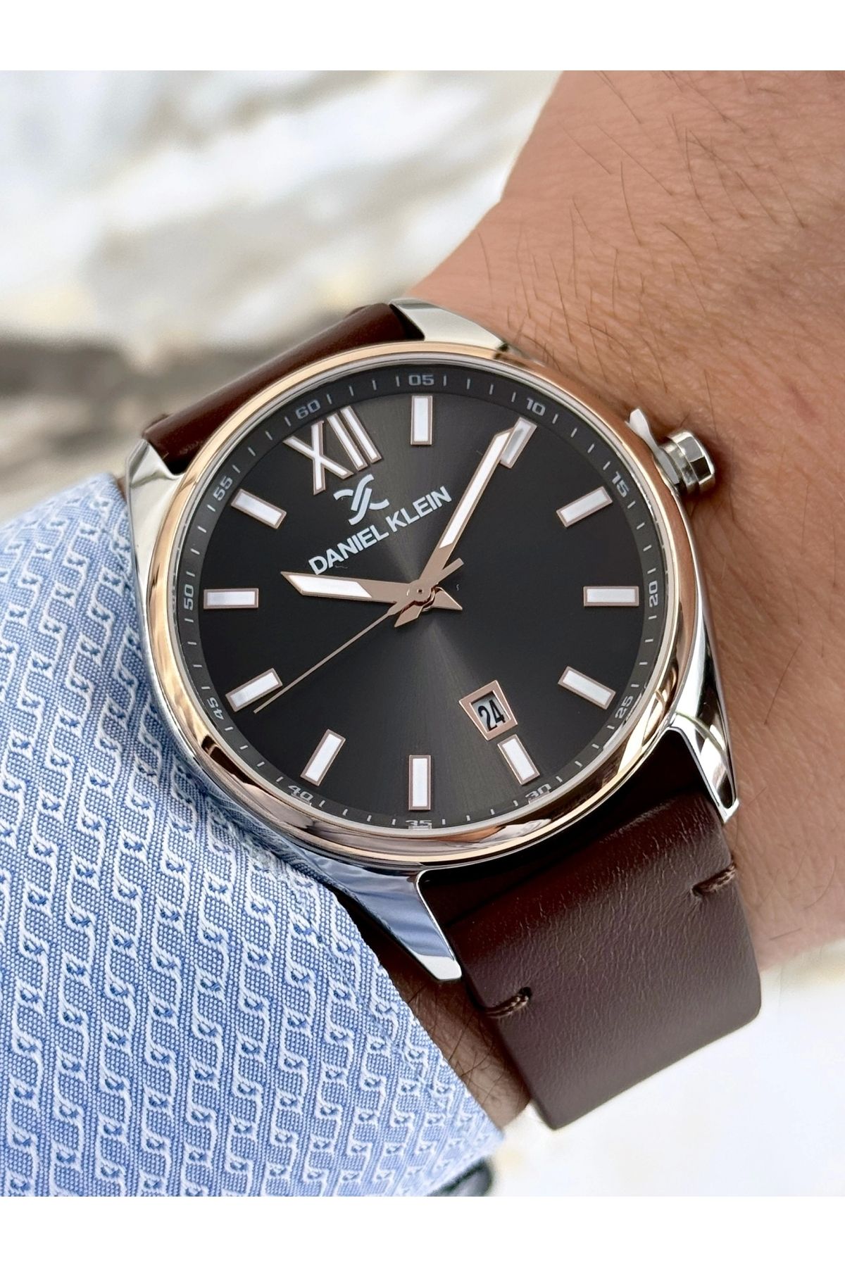 Daniel klein leather best sale watches