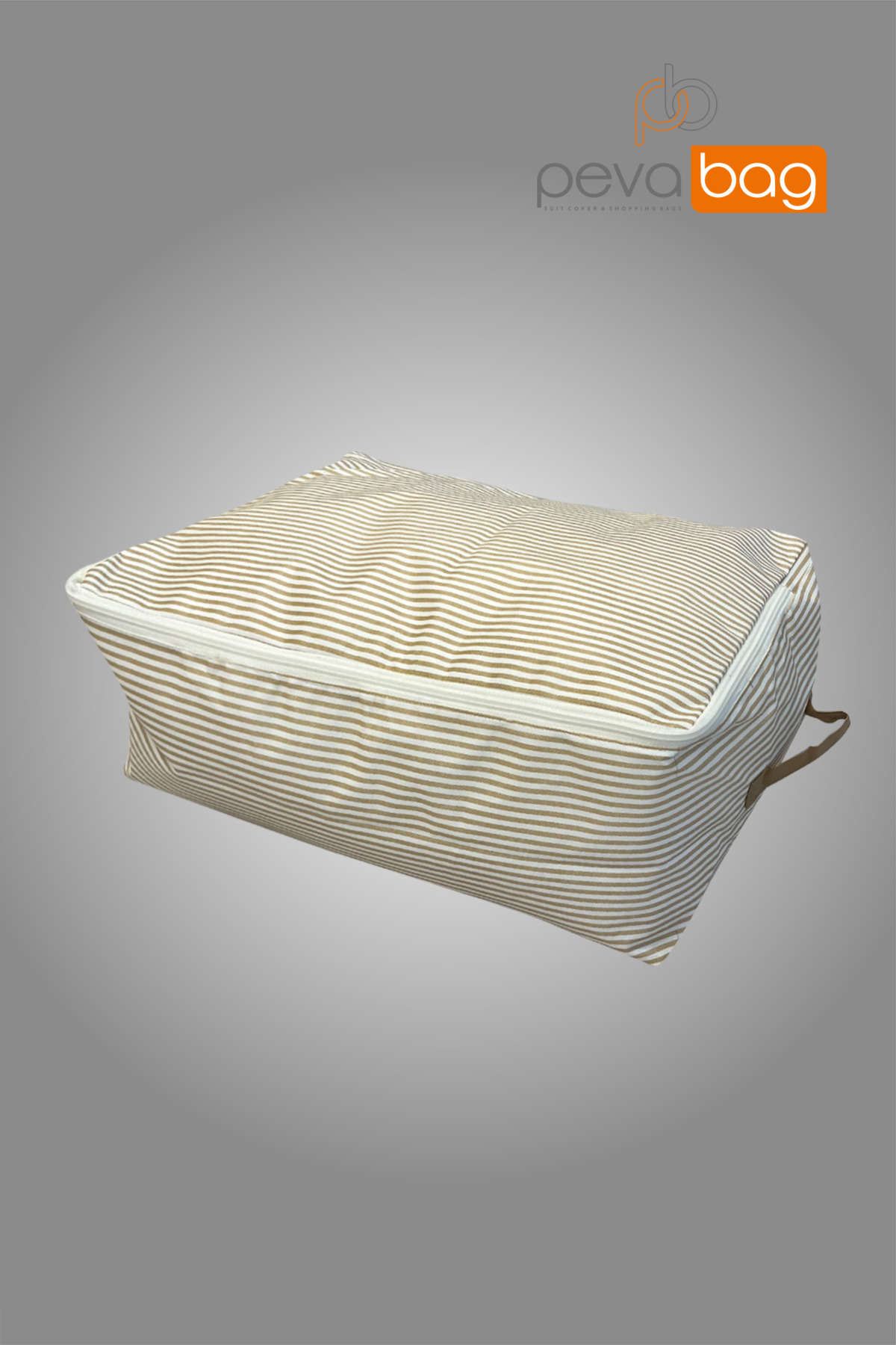 Under Base Storage Pulp Set (5 Pieces) 30*50*20 Cm CREAM STRIPED