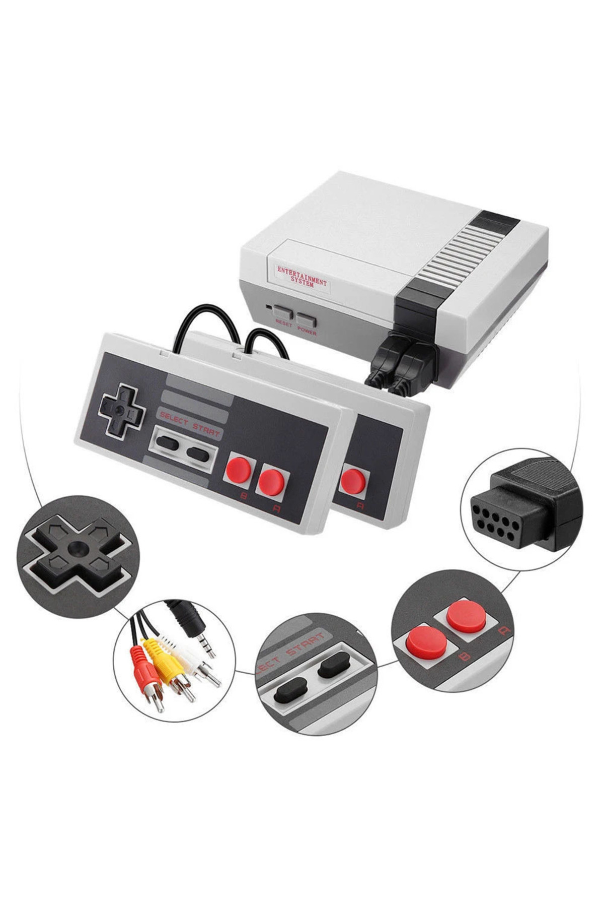 Retro Mini TV 8 Bit 620 Oyunlu Klasik Oyun Konsolu 3