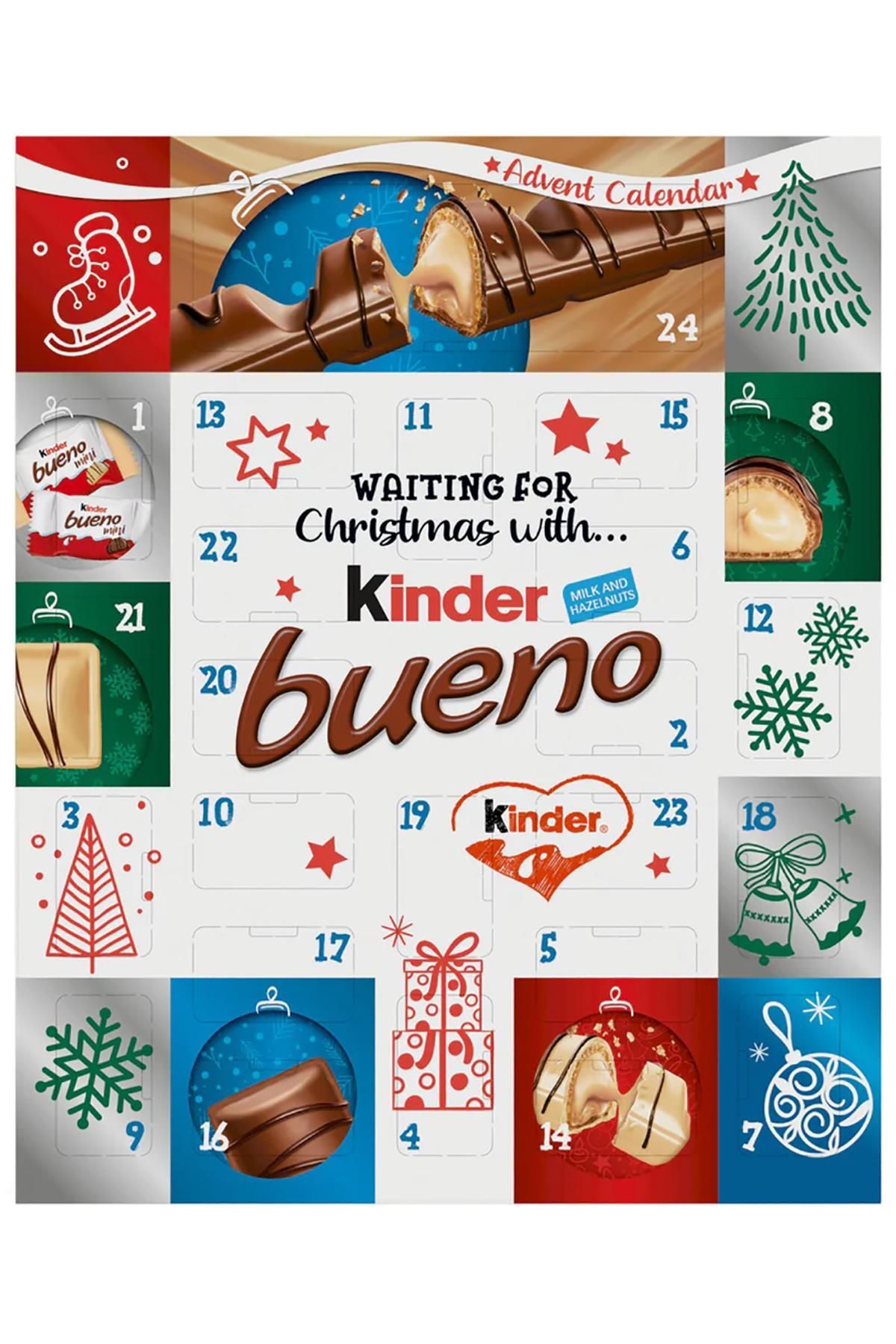 agenda bueno advent 24 morceaux de chocolat 167gr