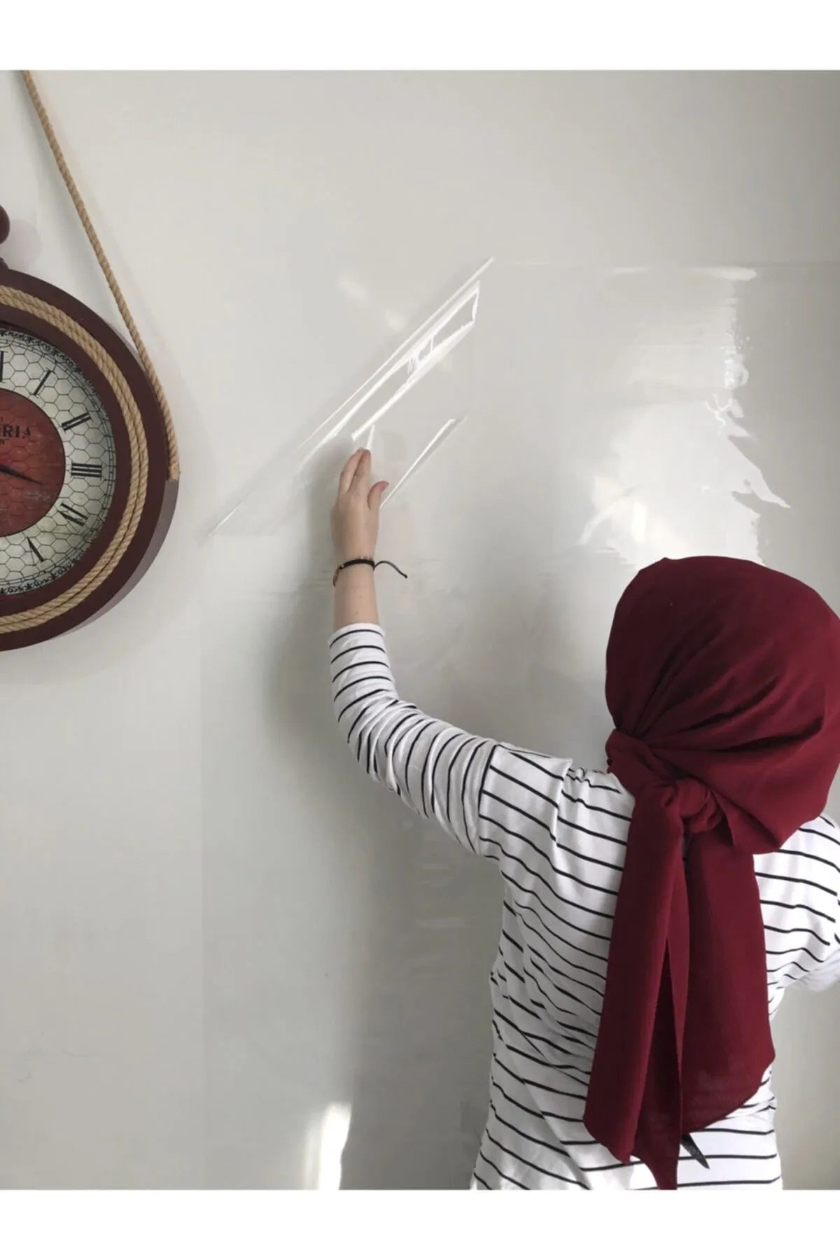 Tutunabilir Kağıt-2 Transparent Static Paper Writing Boards - 60X100 Cm, Applicable with Pen and Button 2