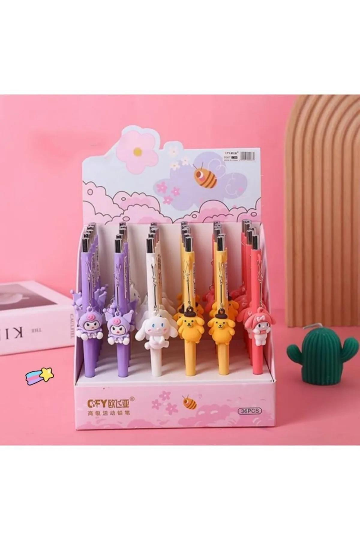 NaSaDAN Kuromi Pompompurin Cinnamoroll Melody Karakter 0,7 Uçlu
