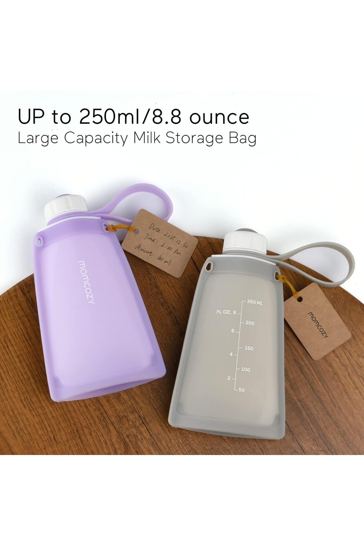 Momcozy-Silicone Breast Milk Storage Bags, Reusable for Breastfeeding 7