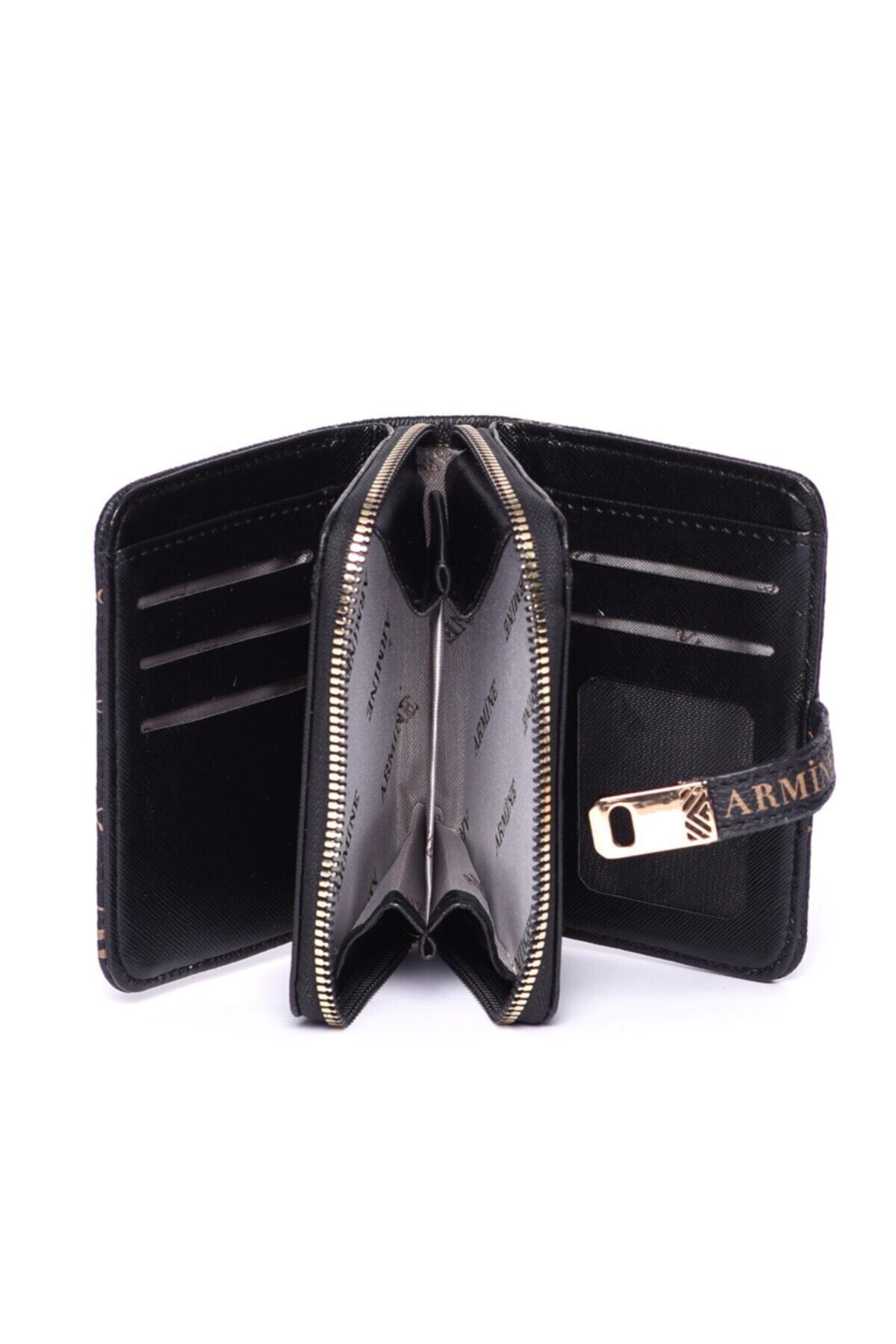 Armine-C01 Black Printed Wallet 4