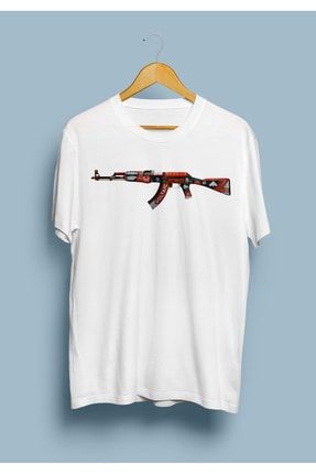Counter Strike Csgo Ak47 Oyuncu Tasarım Baskılı T-Shirt KRG0579