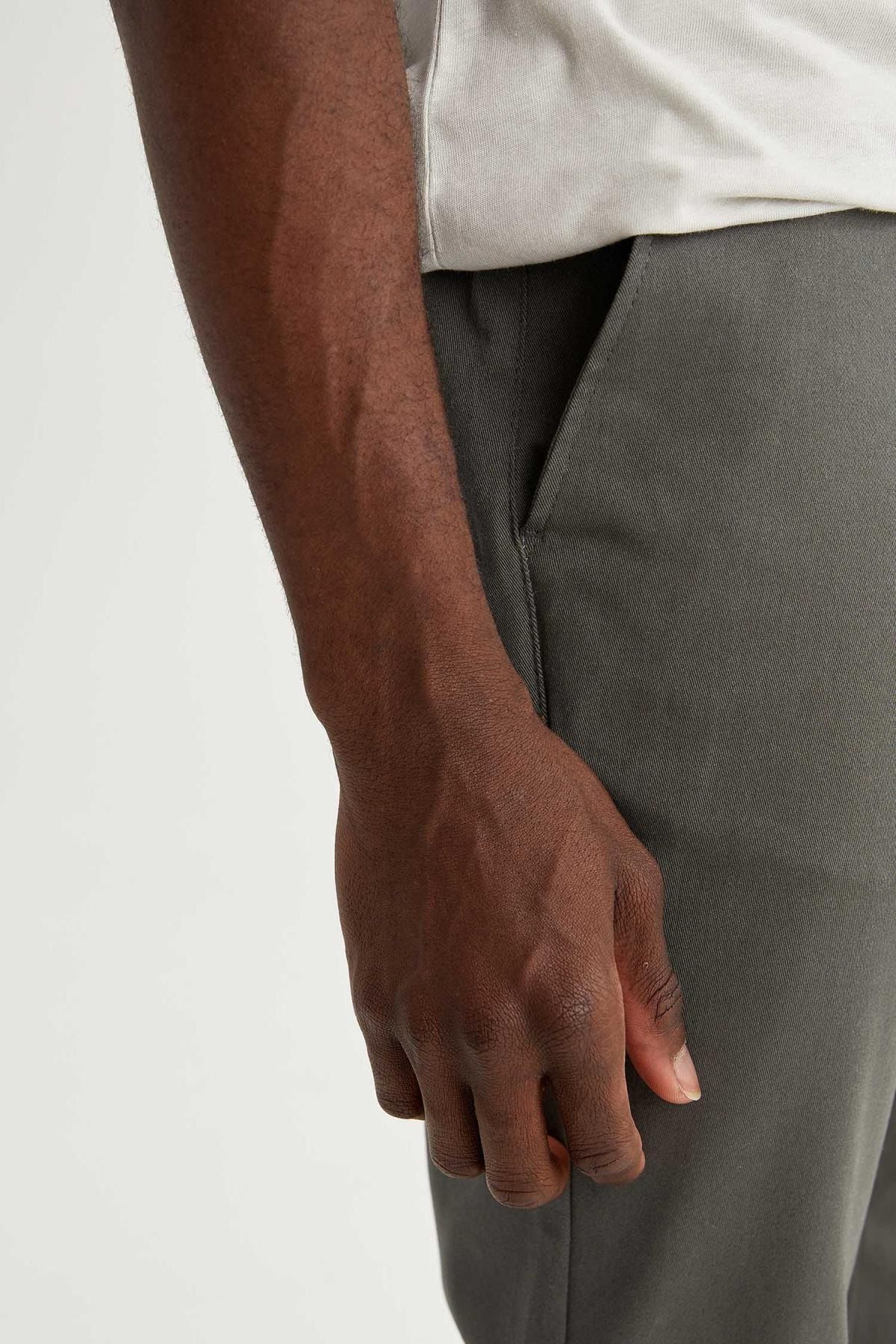 DeFacto-Regular Fit Basic Chino Trousers 4