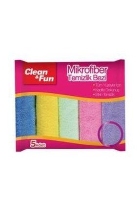 Clean Fun Mikrofiber Temizlik Bezi 5 Li Iz Bırakmaz 557