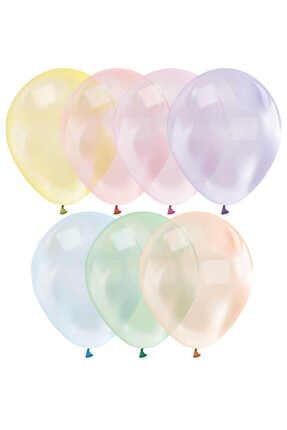 Karışık Şeffaf Balon Doğum Günü Balonu (10 Adet-30cm) seffafbalon9